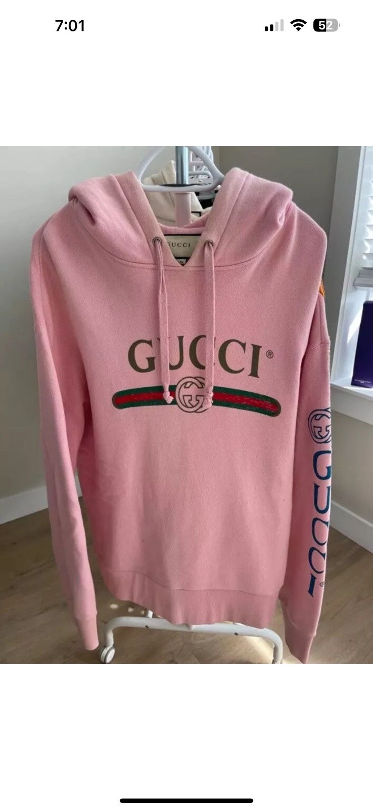 Fashion holographic gucci hoodie