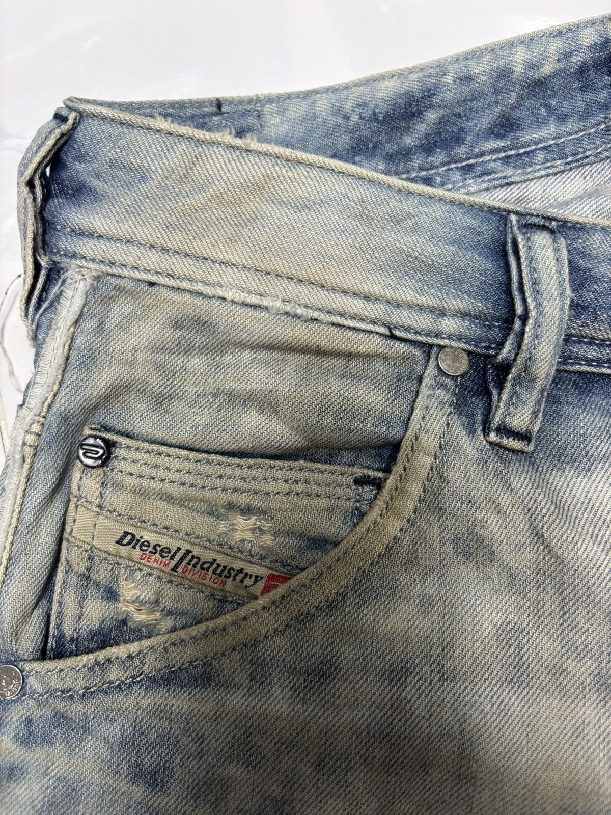 Diesel 🔥OG DIESEL ROCKSTAR BLEACH DISTRESSED DENIM JEANS Size US 32 / EU 48 - 10 Thumbnail