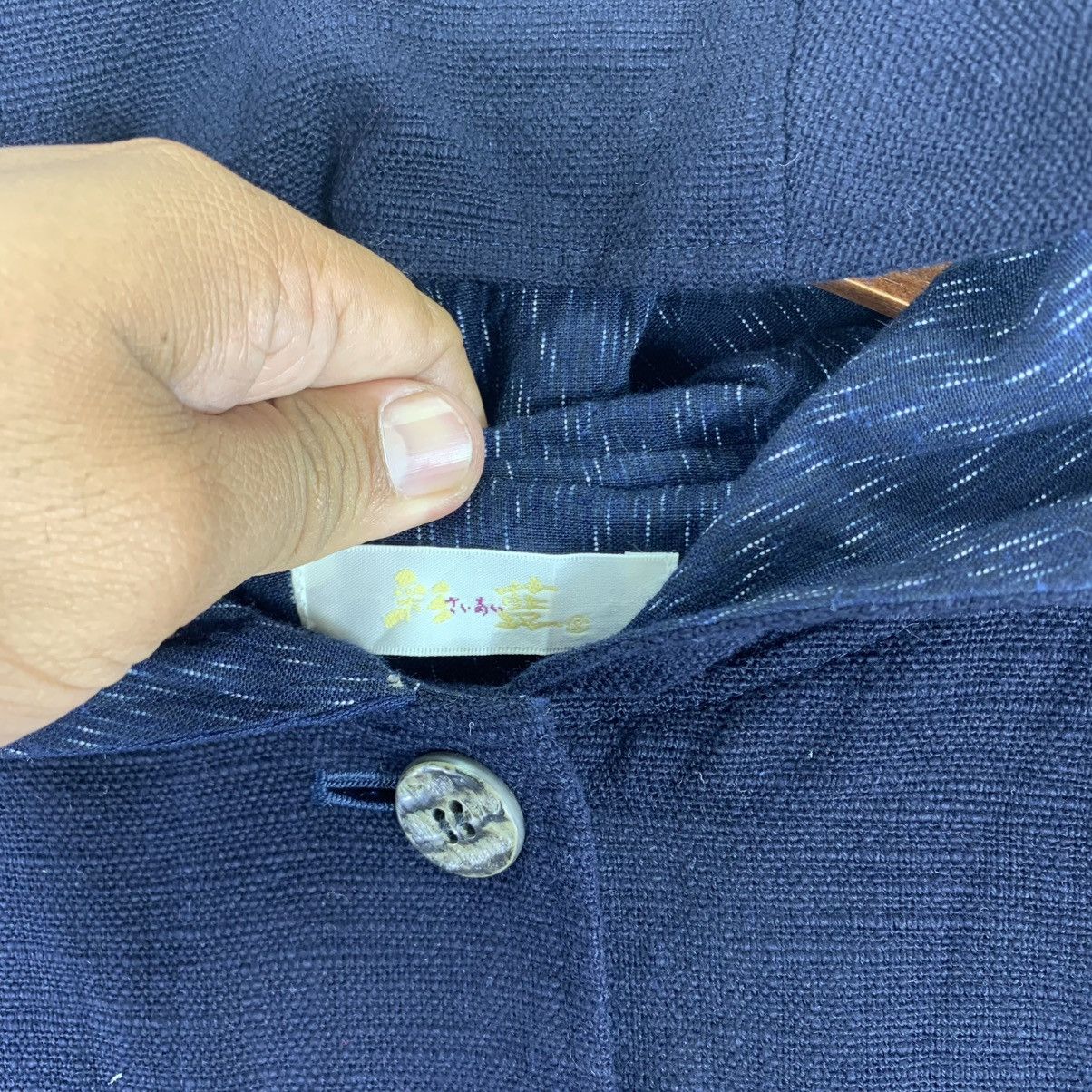 Blue Blue Japan × Indigo × Japanese Brand VINTAGE INDIGO BLUE SASSIKO BORO HOODIE JAPANESE BRAND Size US M / EU 48-50 / 2 - 9 Thumbnail