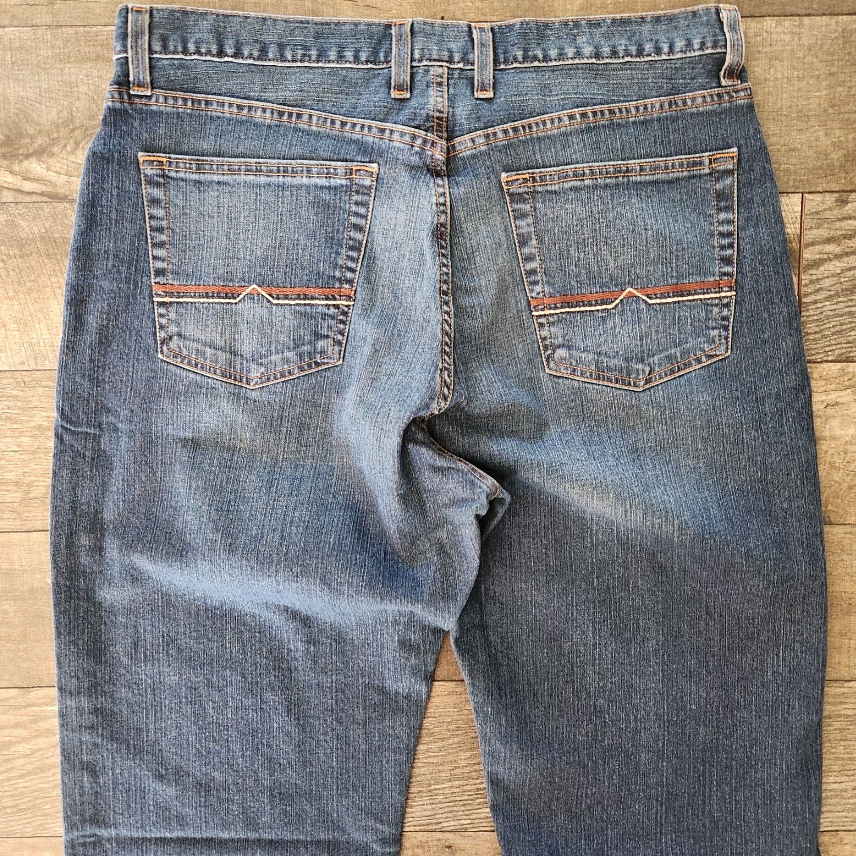 Lucky Brand VINTAGE Lucky Brand Jeans Denim 36x31 Regular Straight Embroidered Pocket Zip Men Blue 361 Vintage Straight Usa Logo USA Mens Size US 36 / EU 52 - 2 Thumbnail