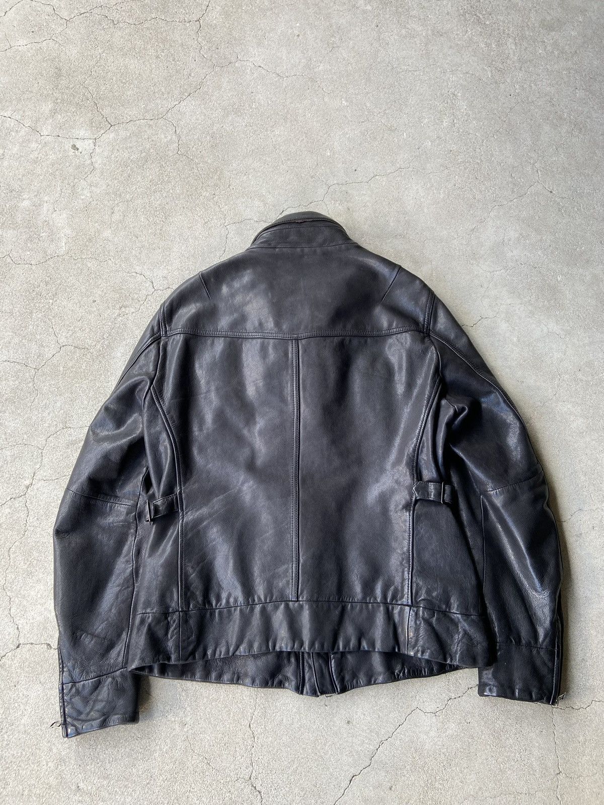 Morgan Homme MORGAN HOMME 00s ARCHIVE Y2K LEATHER ZIP BLOUSON Size US M / EU 48-50 / 2 - 7 Thumbnail
