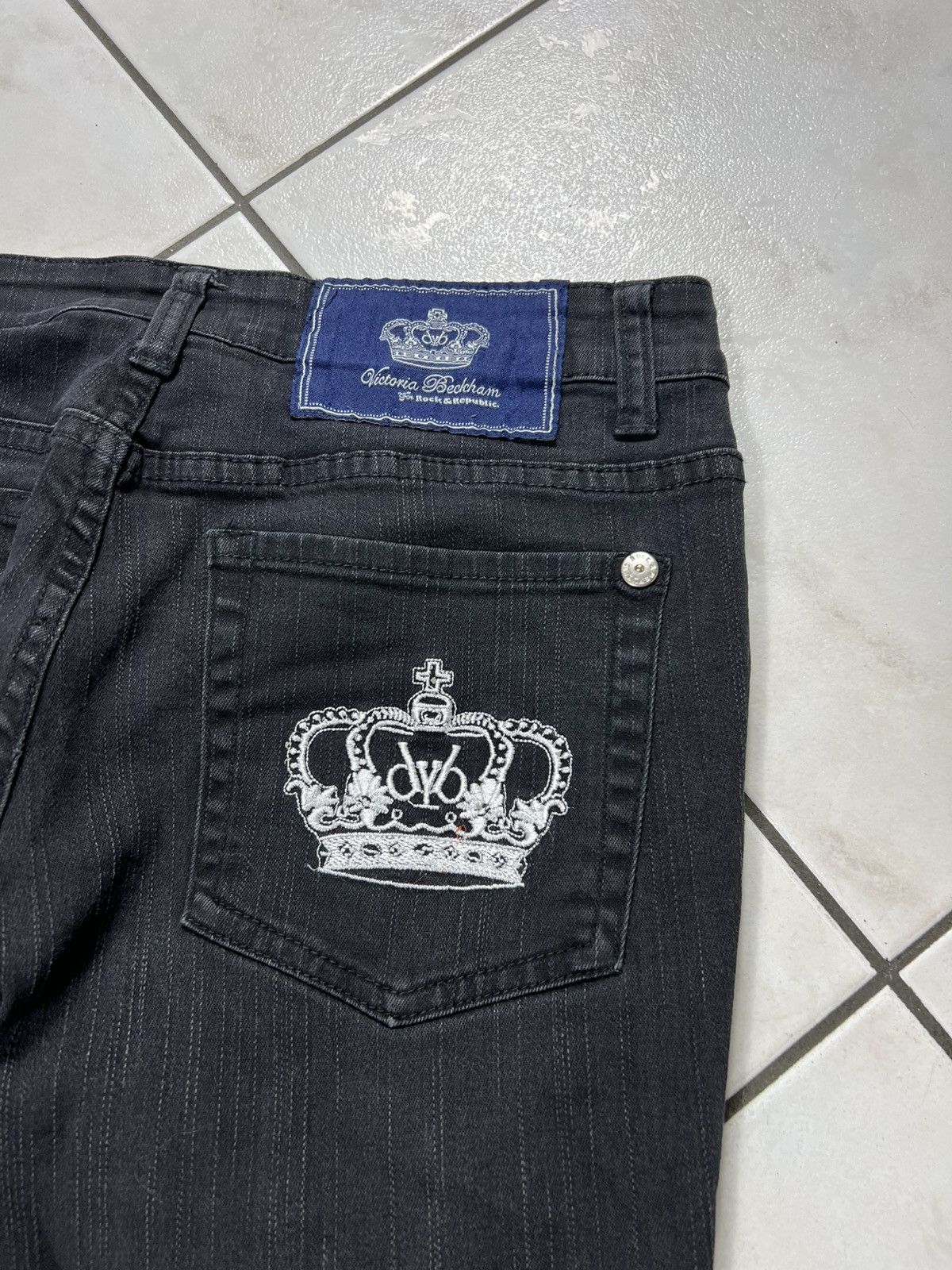 Victoria Beckham Vintage Victoria Beckham crowns back logo y2k pants retro Size 31" - 14 Thumbnail