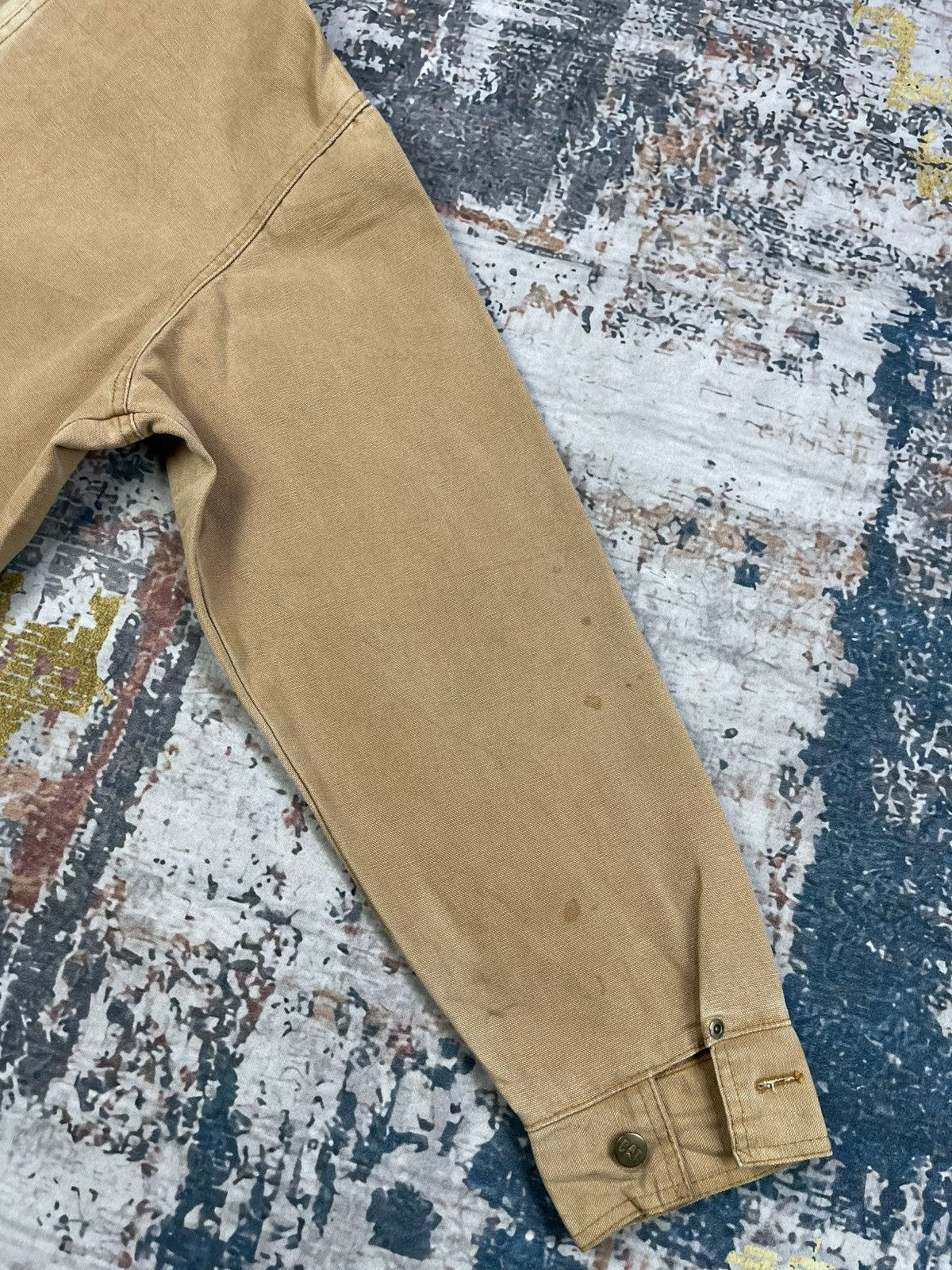Caterpillar Vtg Caterpillar Duck Canvas Work Chore Jacket Size US L / EU 52-54 / 3 - 2 Thumbnail