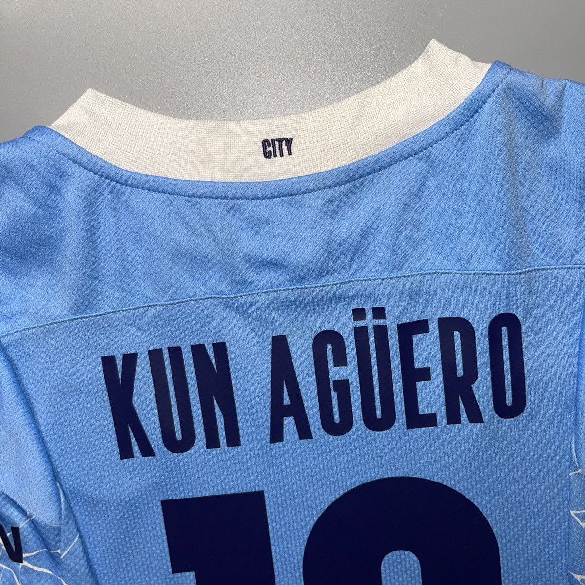 Puma × Vintage MAN CITY PUMA 2020/2021 FOOTBALL HOME JERSEY #10 AGUERO Size US M / EU 48-50 / 2 - 11 Thumbnail