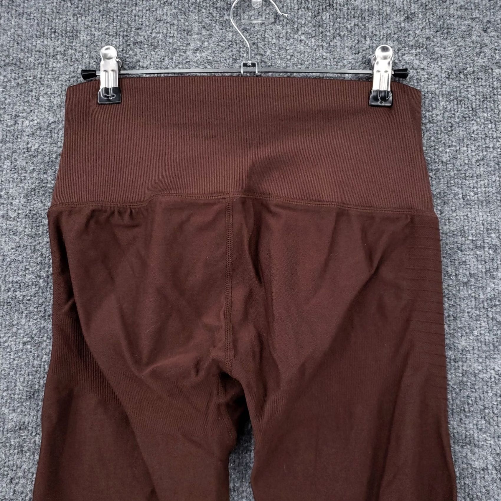 Vintage Stella Elyse Leggings Womens M/L Brown Crop Skinny Stretch Sportswear Size 32" / US 10 / IT 46 - 6 Thumbnail