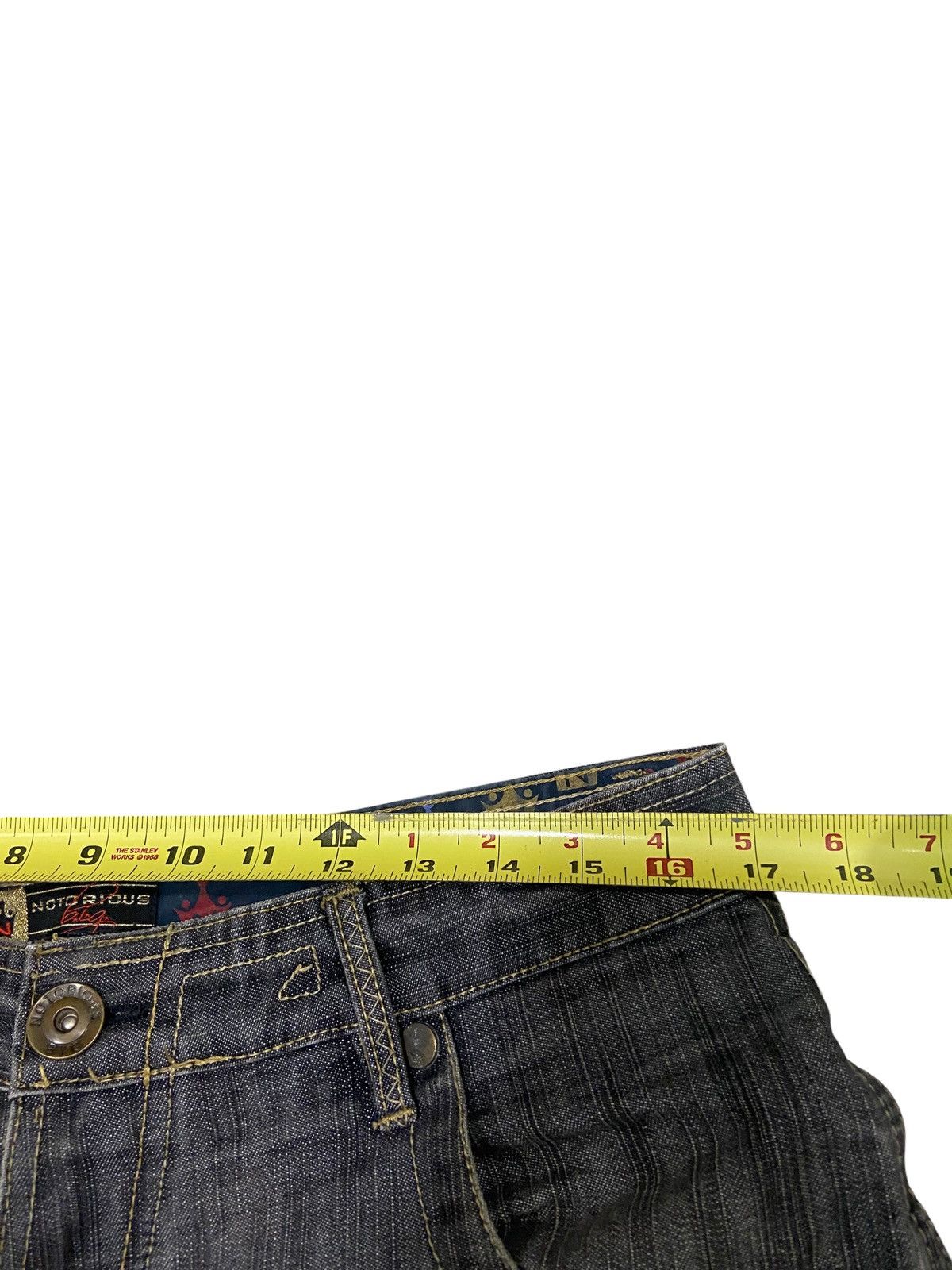 Rap Tees × Vintage Vintage Notorious BIG Jeans Mens 34x30 Black Denim Baggy Fit Size US 34 / EU 50 - 14 Thumbnail