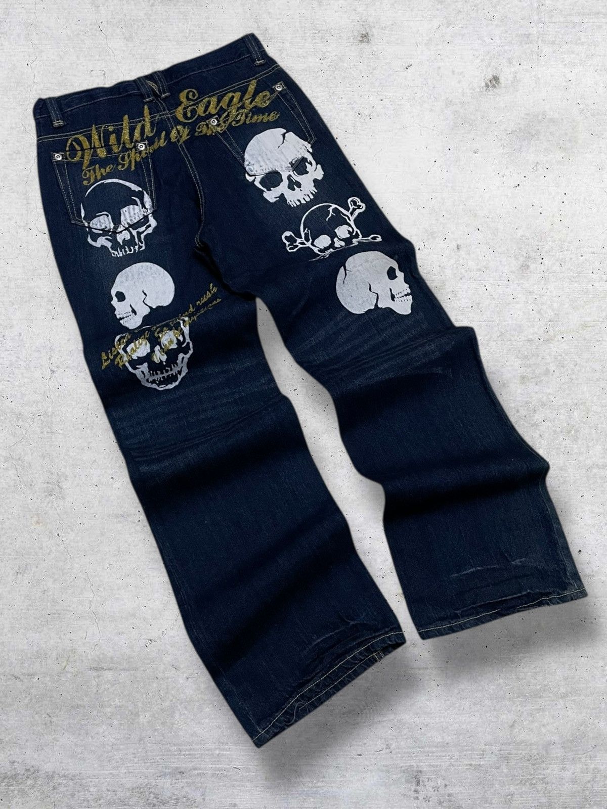 Hysteric Glamour VINTAGE WILD EAGLE 90S JAPAN DESIGNER SKULL AFFLICTION DENIM Size US 28 / EU 44 - 2 Thumbnail