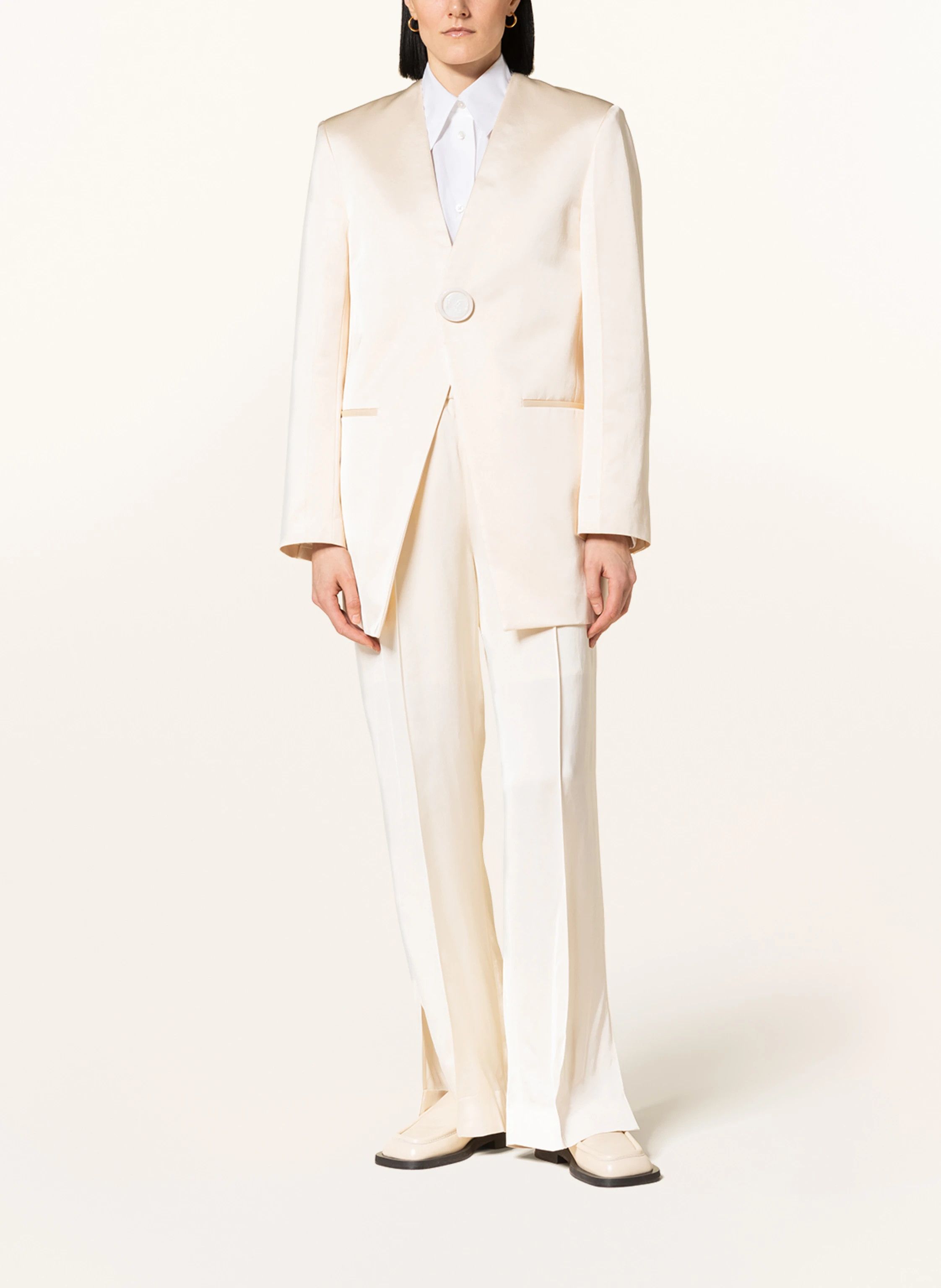 Jil Sander o1y0925 Blazer in Ivory Size M / US 6-8 / IT 42-44 - 3 Thumbnail