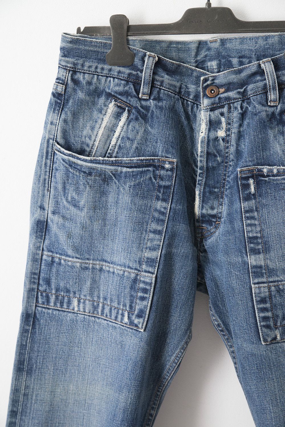 Rick Owens SLAB prototype baggy cargo shorts Size US 32 / EU 48 - 2 Thumbnail