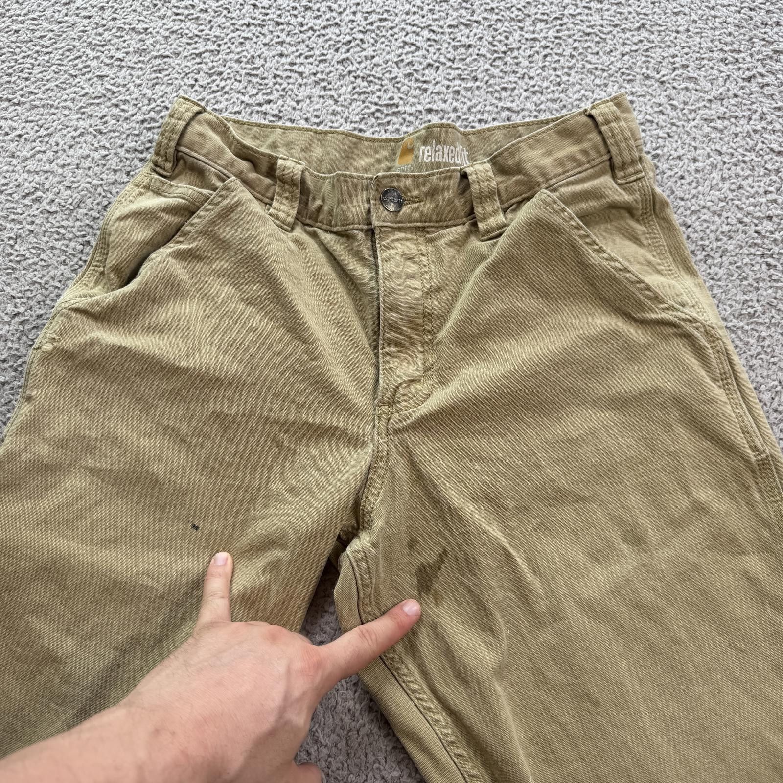 Carhartt Carhartt Relaxed Fit Work Pants Khaki 31x30 Work Carpenter Size US 31 - 5 Thumbnail