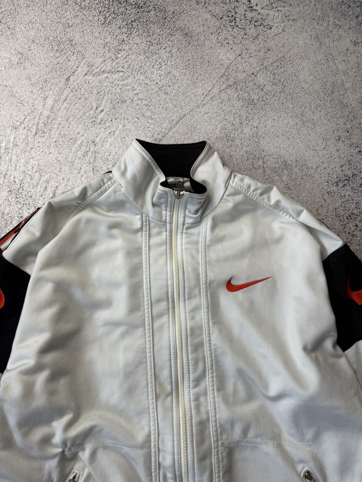 Nike Vintage Nike Zip Up Hoodie USA Big Swoosh Y2K Size US L / EU 52-54 / 3 - 7 Thumbnail