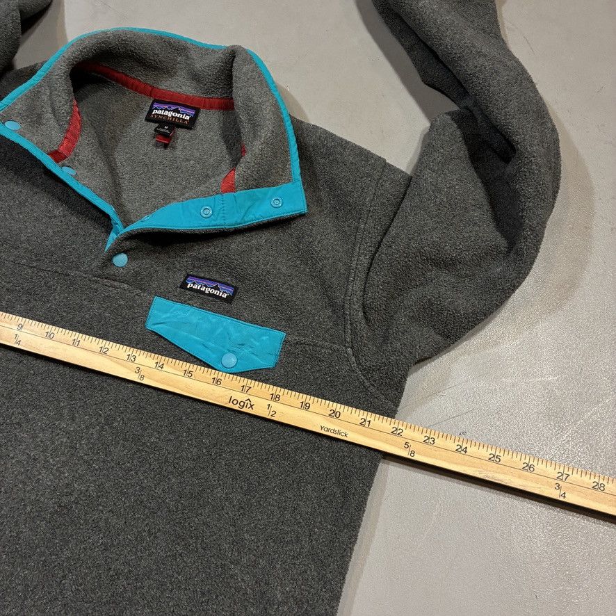 Patagonia Patagonia Synchilla Snap-T Gray/Teal Fleece Size US M / EU 48-50 / 2 - 6 Thumbnail
