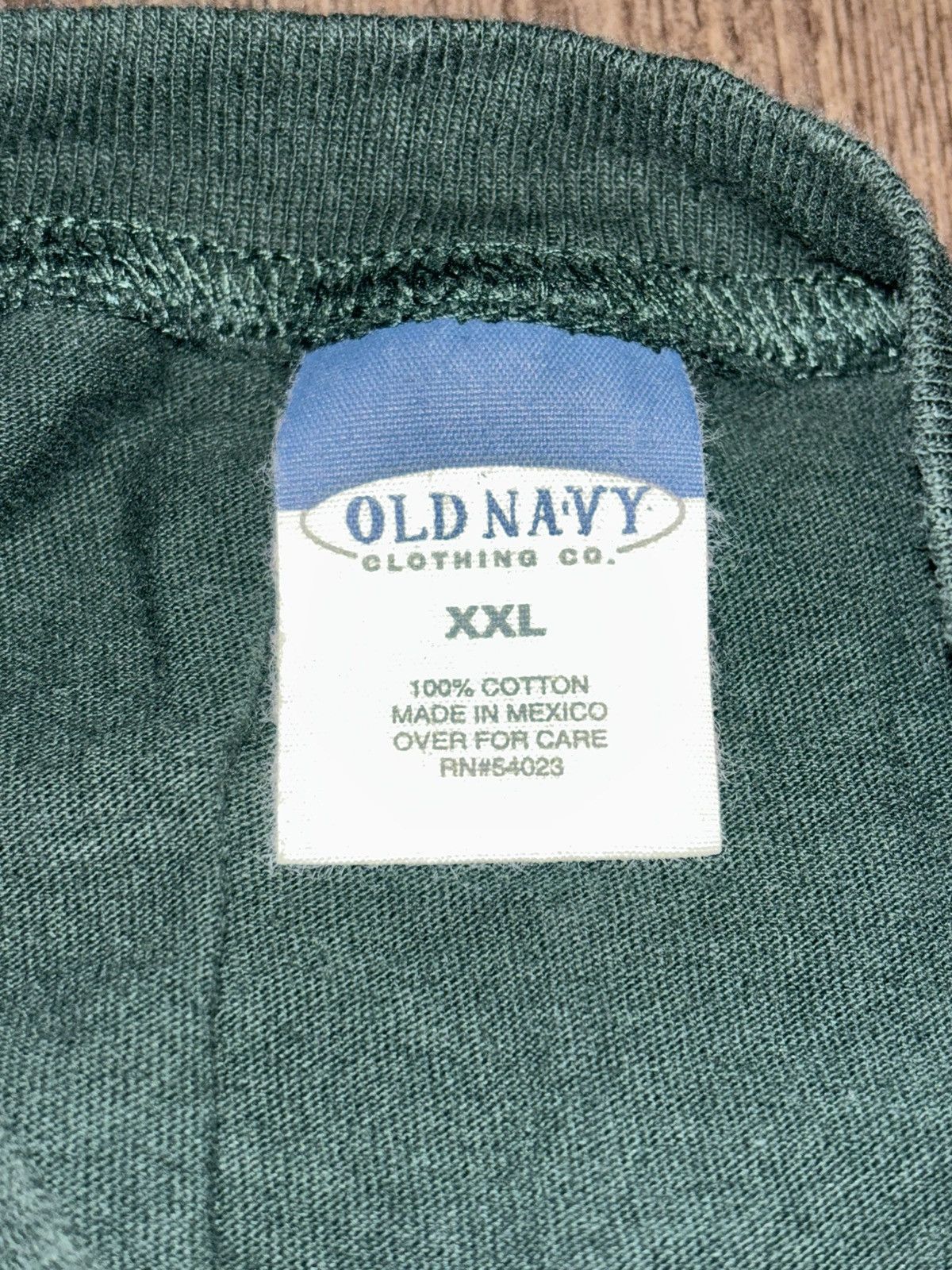 Old Navy Vintage Old Navy Trademark Green Tee Size US XXL / EU 58 / 5 - 4 Thumbnail