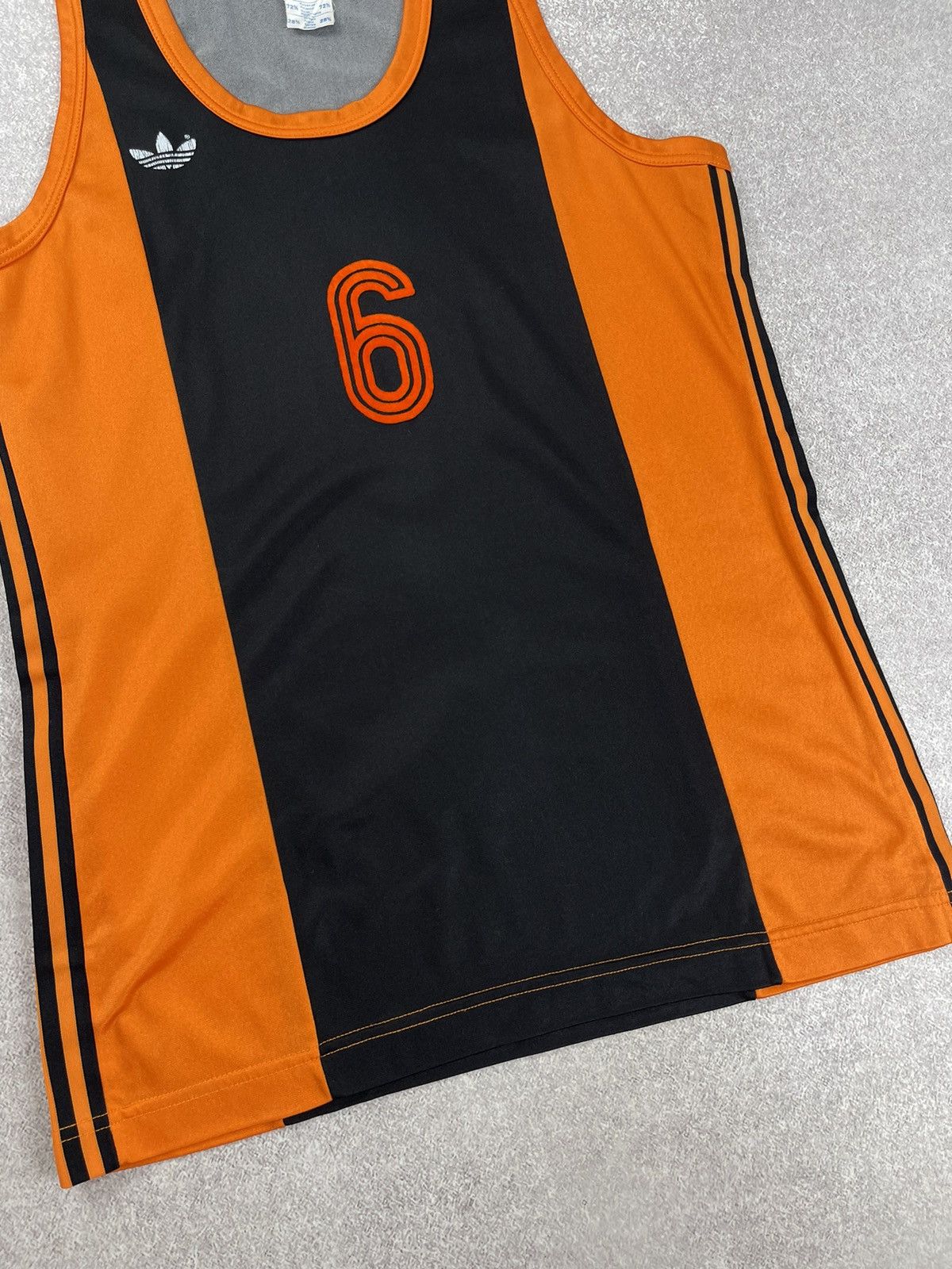 Adidas Vintage Adidas 70-80’s Tank Top Running Jersey #6 Size M-L Size US M / EU 48-50 / 2 - 2 Thumbnail