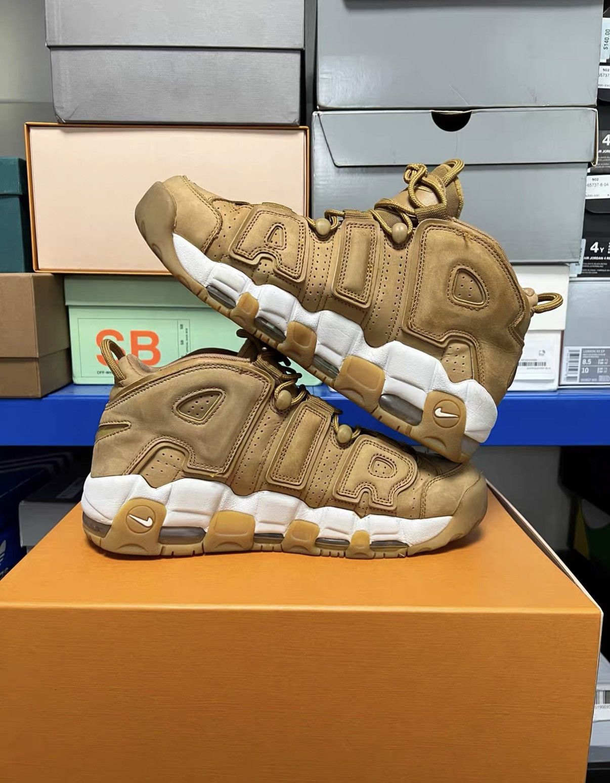 Nike Nike Air More Uptempo Wheat J42 Size US 9.5 / EU 42-43 - 6 Thumbnail