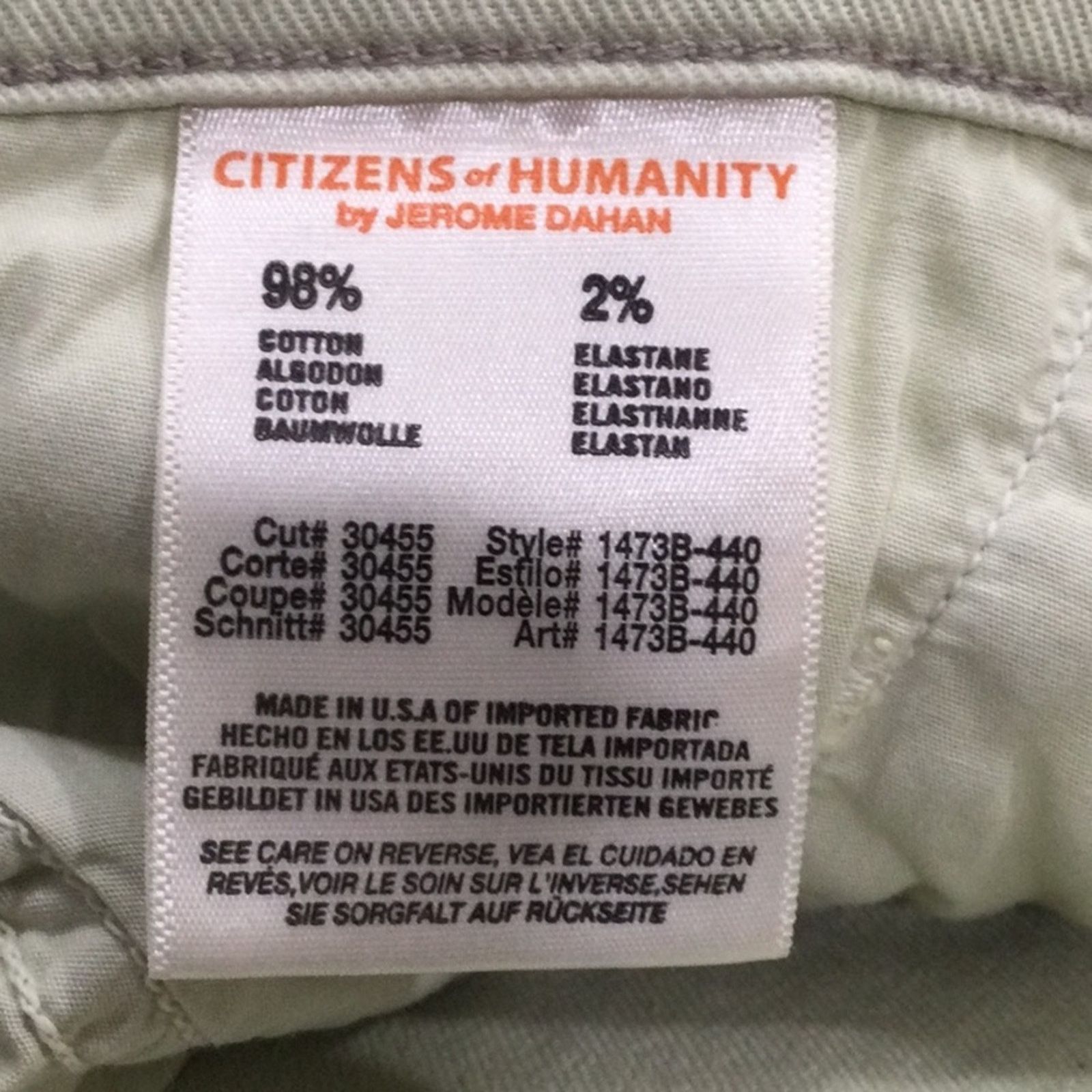 Citizens Of Humanity Citizens of Humanity Jerome Dahan Pale Green Skinny Pant 26 Size 26" / US 2 / IT 38 - 9 Thumbnail