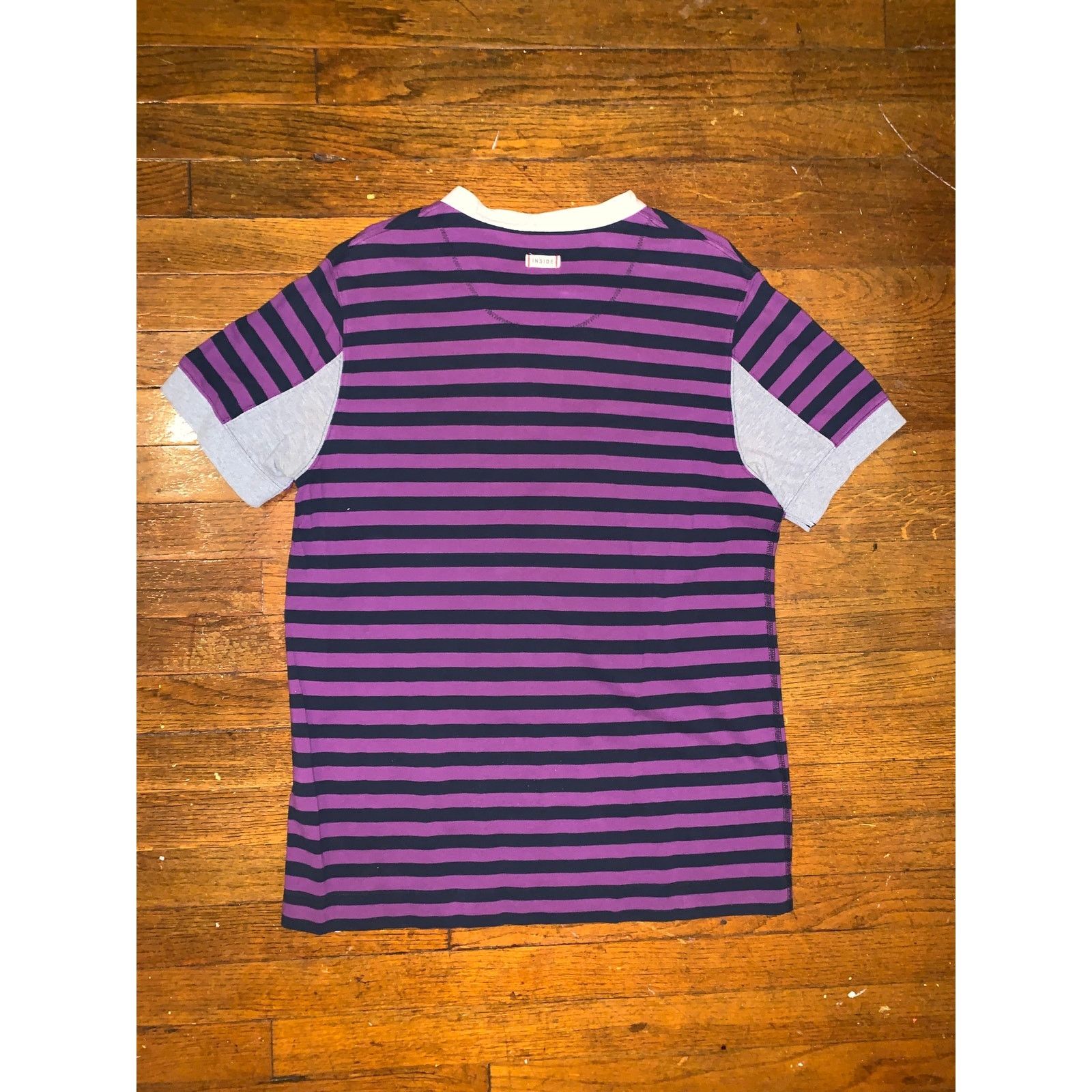 Paul Smith Paul Smith Archive Striped Henley Purple Black Men’s Large Size US L / EU 52-54 / 3 - 3 Thumbnail