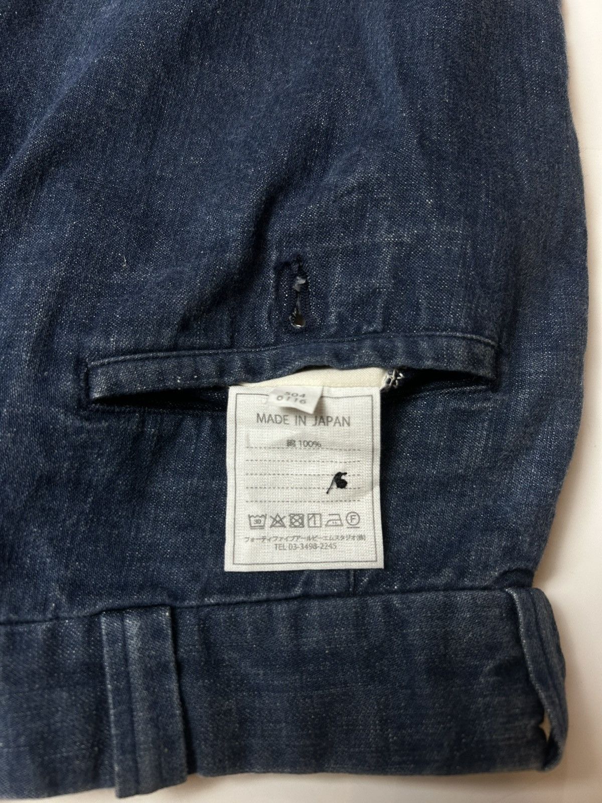 45rpm × Designer × Japanese Brand 45RPM DENIM SHORT PANT Size US 26 / EU 42 - 6 Thumbnail