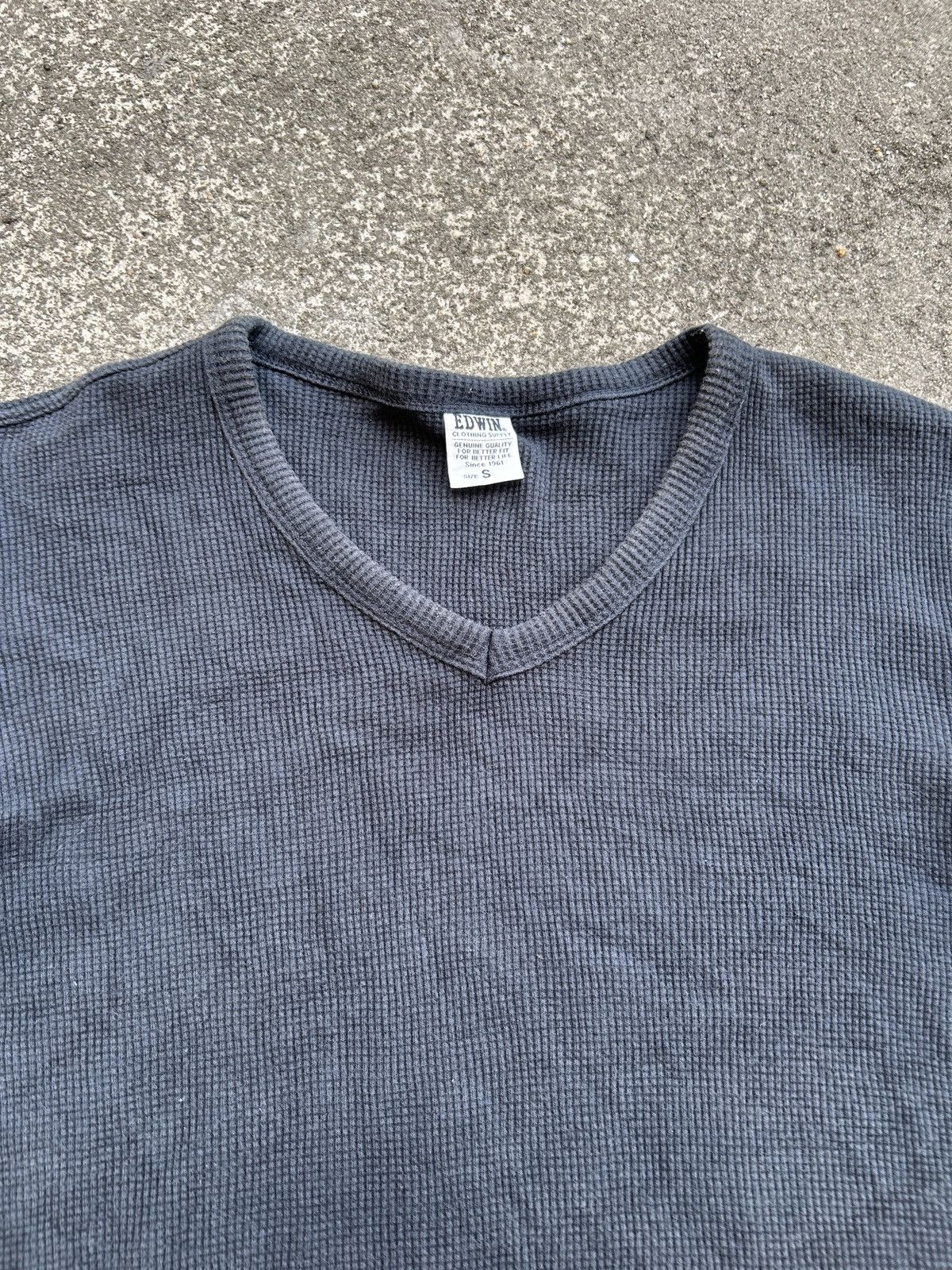 Vintage Thermal shirt Distressed Sun Faded Erd grunge ege Size US XXS / EU 40 - 3 Thumbnail