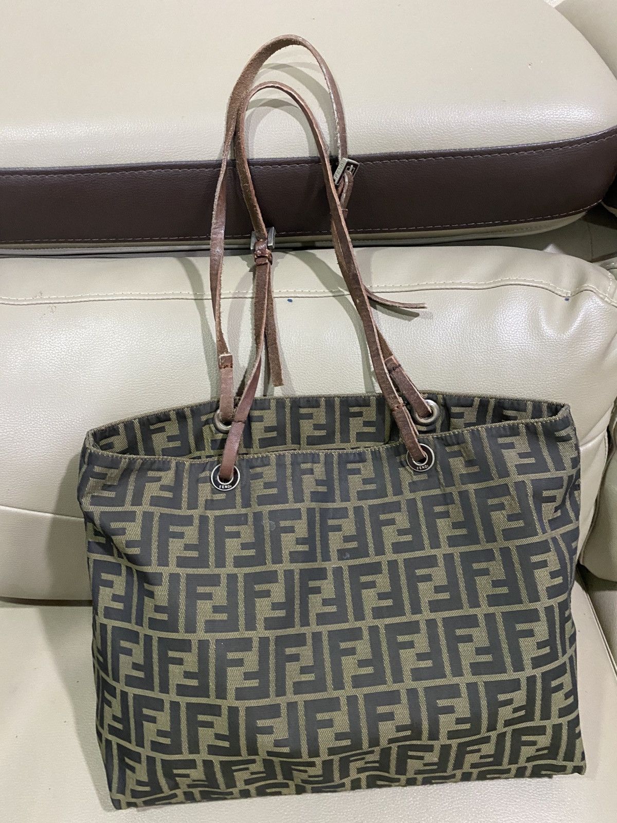 Fendi Authentic Fendi Zucca Monogram Tote Bag Size ONE SIZE - 1 Thumbnail