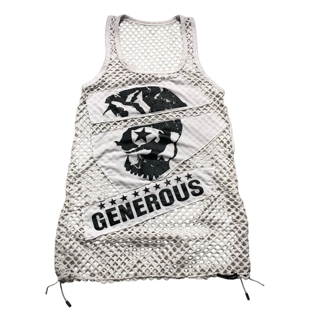 Japanese Brand Dipper Skull Generous Fishnet Punk Gothic LGB Style Tank Top Size S / US 4 / IT 40 - 1 Thumbnail