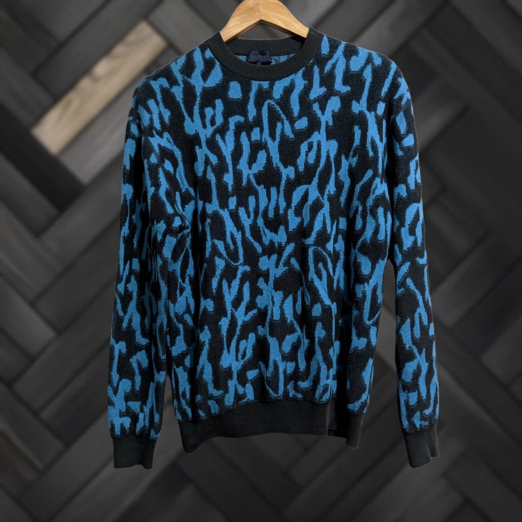 Lanvin Lanvin Sweater XS/S Multicolor Leopard Jacquard Crewneck Mens Italy Sold Out Size US XS / EU 42 / 0 - 1 Thumbnail