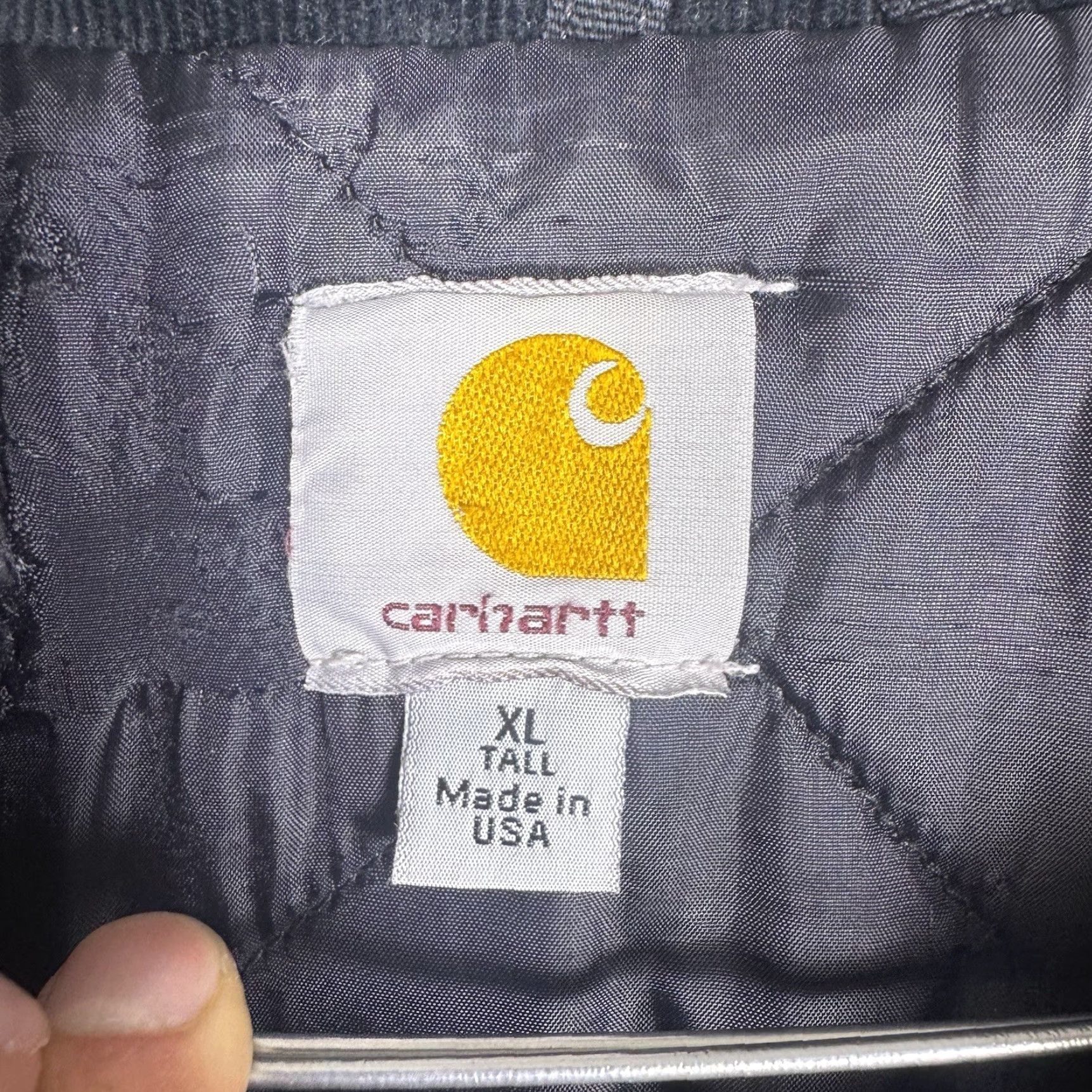 Carhartt VINTAGE Carhartt Jacket Mens XLT USA Made Detroit Canvas Quilted Arctic C003-BLK Size US XL / EU 56 / 4 - 4 Thumbnail