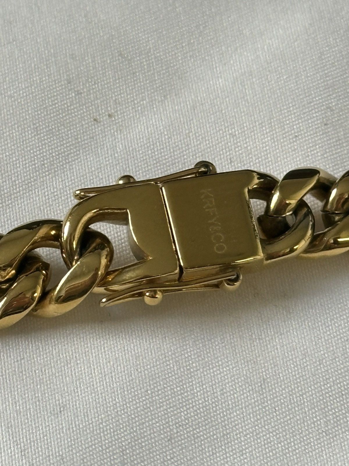 Other KRKC&CO 8mm Gold Cuban Chain Size ONE SIZE - 3 Thumbnail