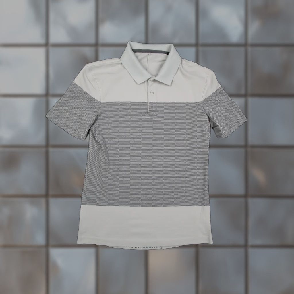 Lululemon Lululemon Polo Shirt Mens Small Gray Stripe Colorblock Golf Athletic Performance Shirt Size US S / EU 44-46 / 1 - 1 Thumbnail