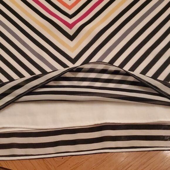 Designer CAbi Linea Cami Adjustable Spaghetti Straps Striped Dressy L Size XS / US 0-2 / IT 36-38 - 7 Thumbnail