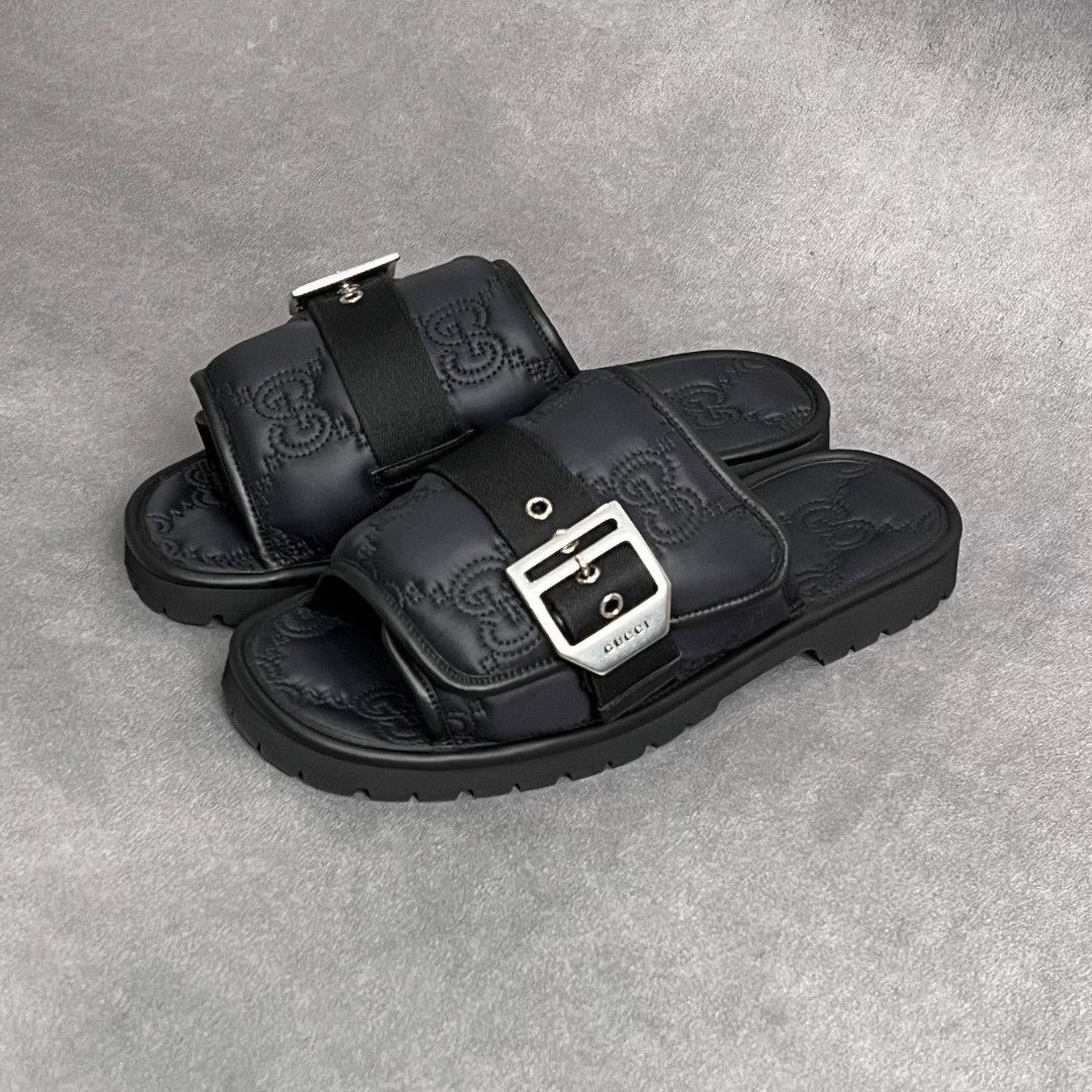 Gucci Gucci Casual Black Sandals 7 Men Size US 7 / EU 40 - 1 Thumbnail