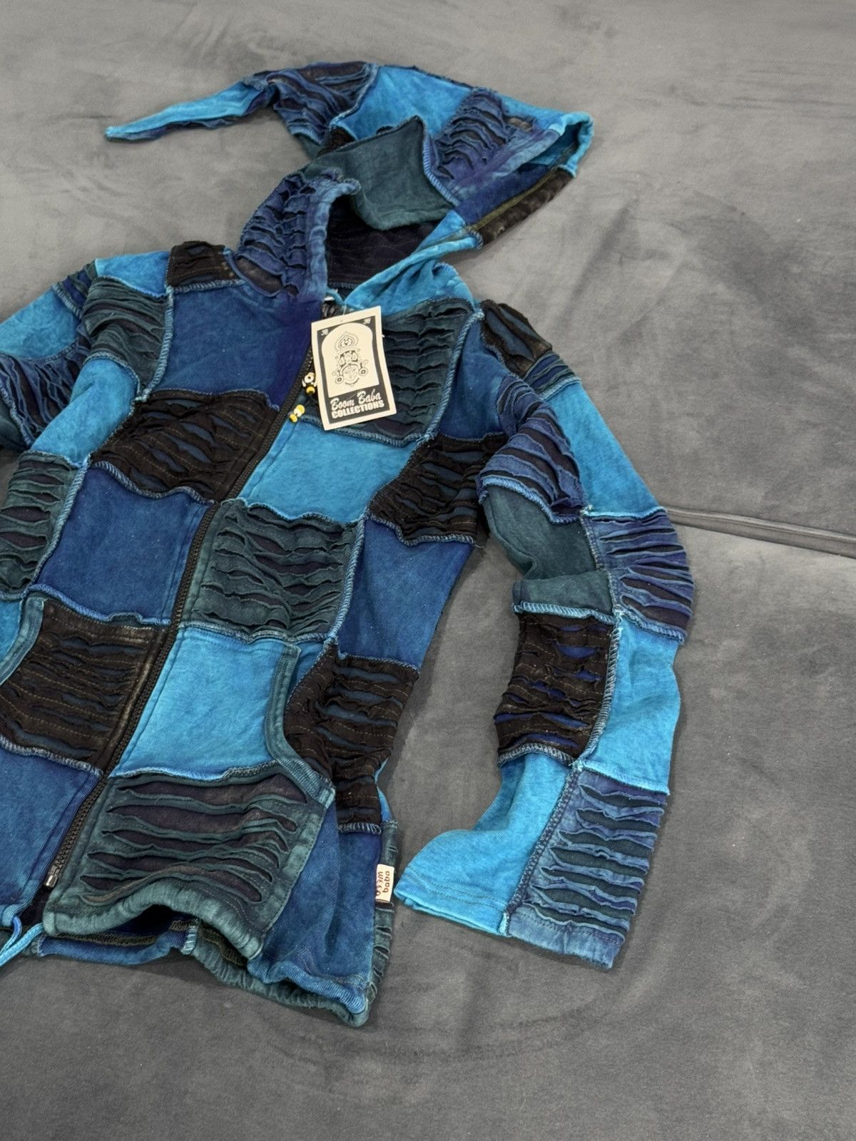 Other Y2K Patchwork Nepal New Distressed Zip Hoodie Size M / US 6-8 / IT 42-44 - 5 Thumbnail