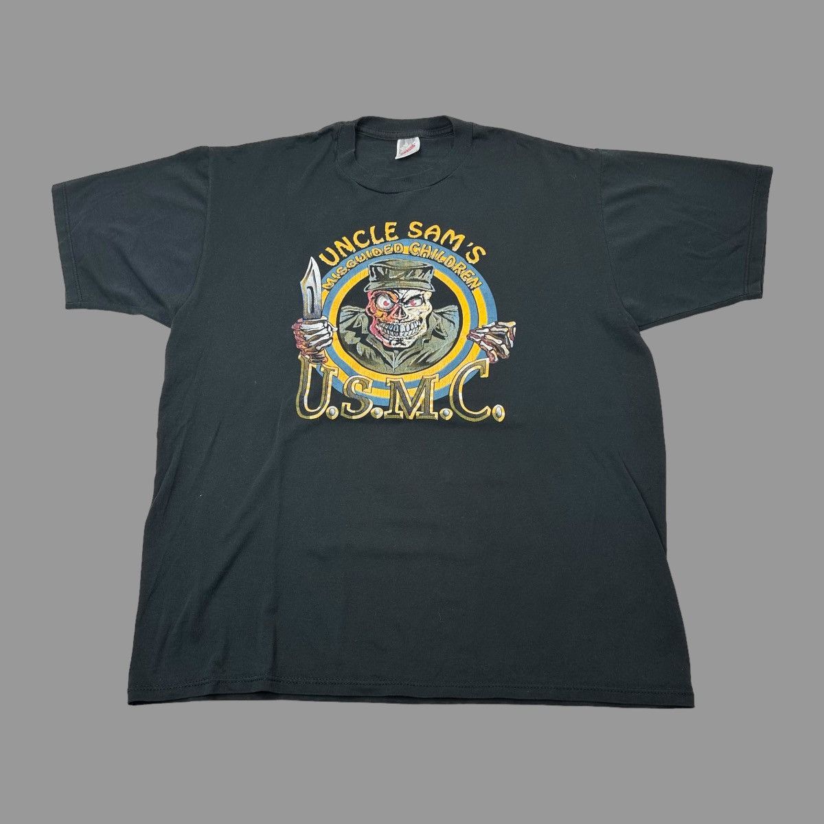 T-shirt Vintage METALLICA Années 90 – Imprimé Skull Spider Snake, Taille M, Occasion Bon état