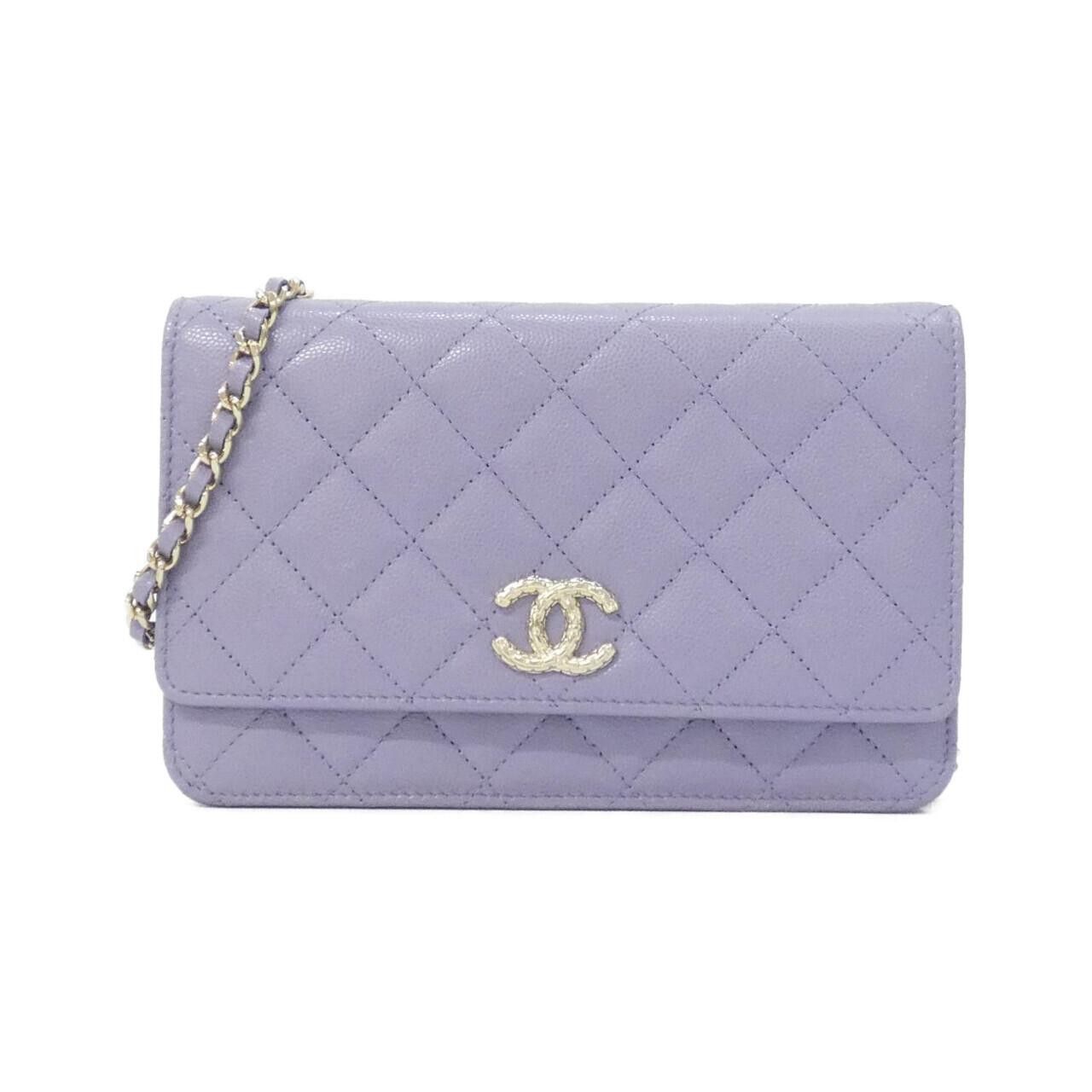 Chanel Chanel Chanel Caviar Skin Chain Wallet Leather Shoulder AP4082 DUTY FREE for USA Size ONE SIZE - 1 Thumbnail