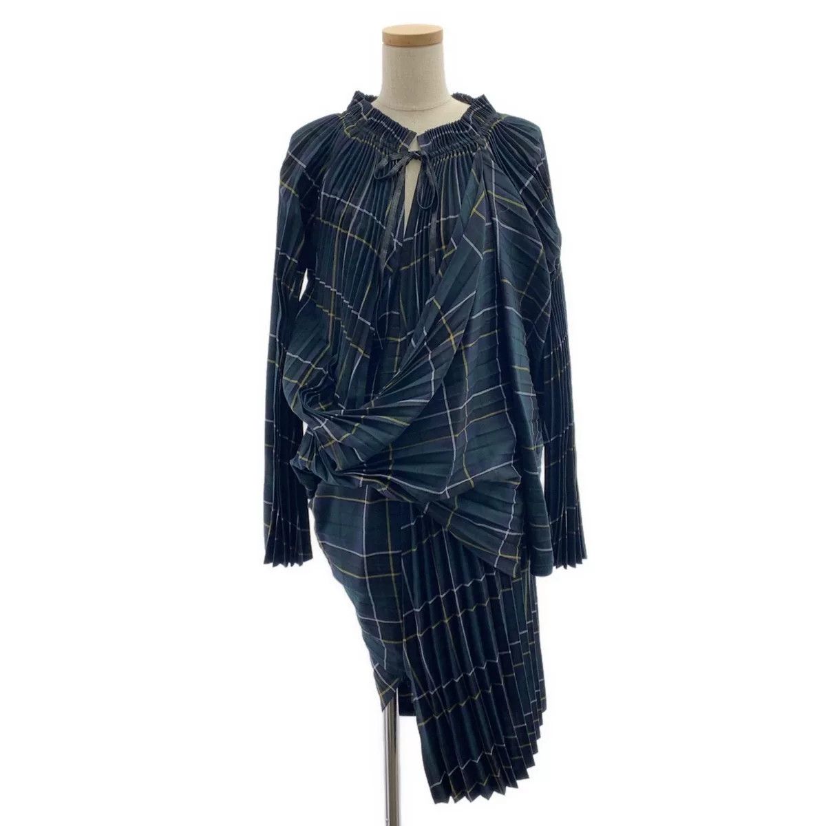 Junya Watanabe junya watanabe cdg 17aw plaid pleated dress Size M / US 6-8 / IT 42-44 - 1 Thumbnail
