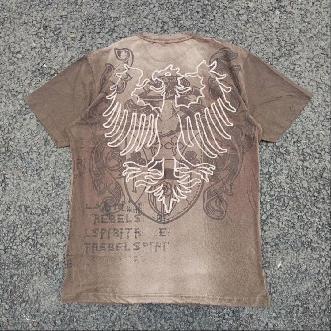 Affliction rebel spirit affliction style grunge tshirt Size US XXL / EU 58 / 5 - 4 Thumbnail