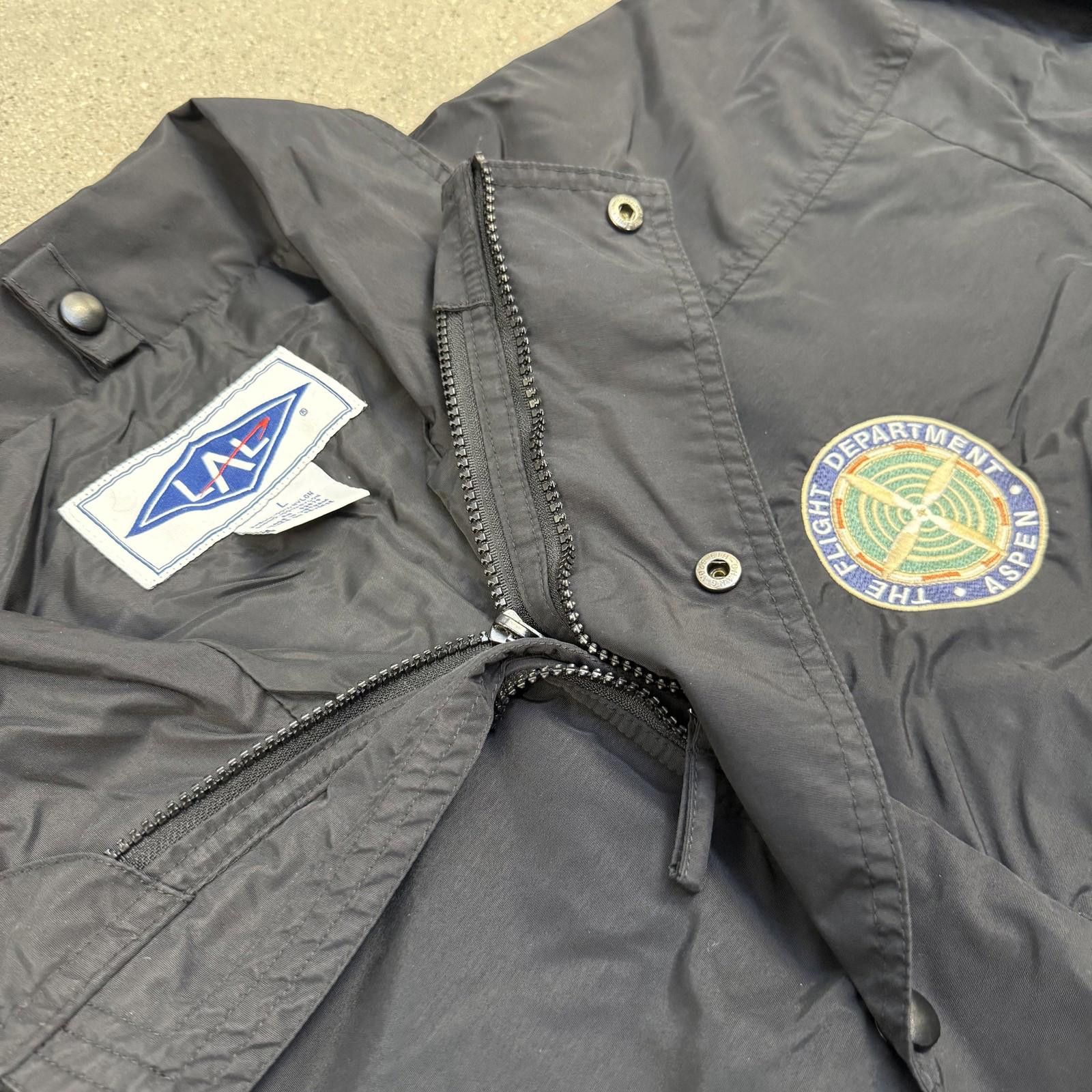 Designer Vtg 90s Aspen Flight Dept Jacket Mens L Nylon Windbreaker Size US L / EU 52-54 / 3 - 5 Thumbnail