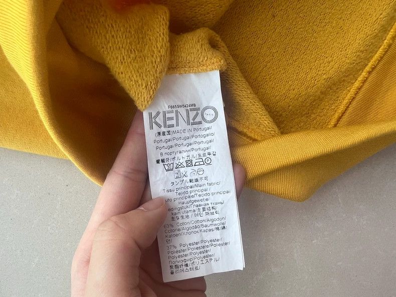 Kenzo KENZO Bright Yellow Contrasting Classic Font Printed Long Size XS / US 0-2 / IT 36-38 - 8 Thumbnail