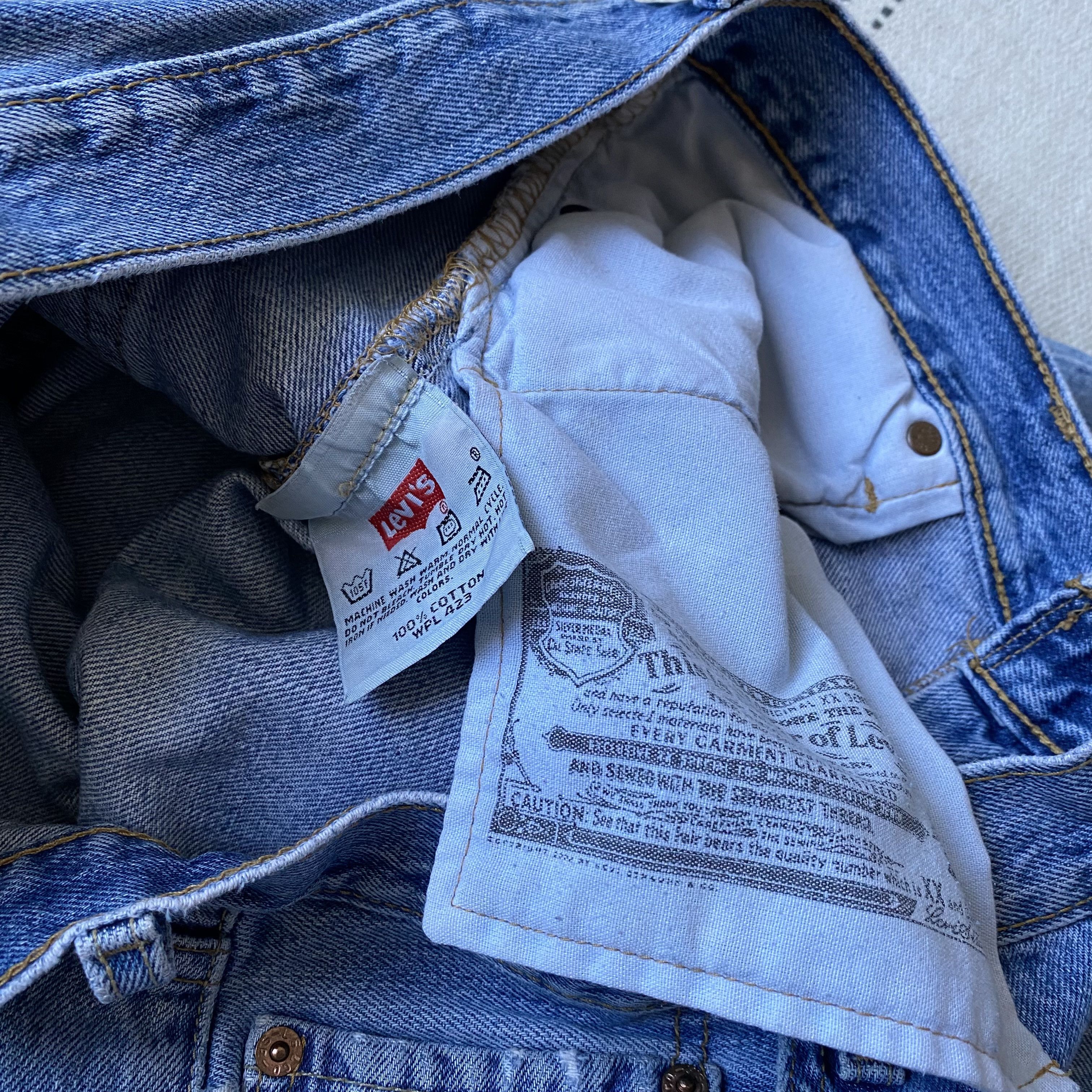 Levi's Vintage Clothing 👖Vintage 90's Levis jeans 501 Distressed Denim pants Y2K Size US 34 / EU 50 - 12 Thumbnail