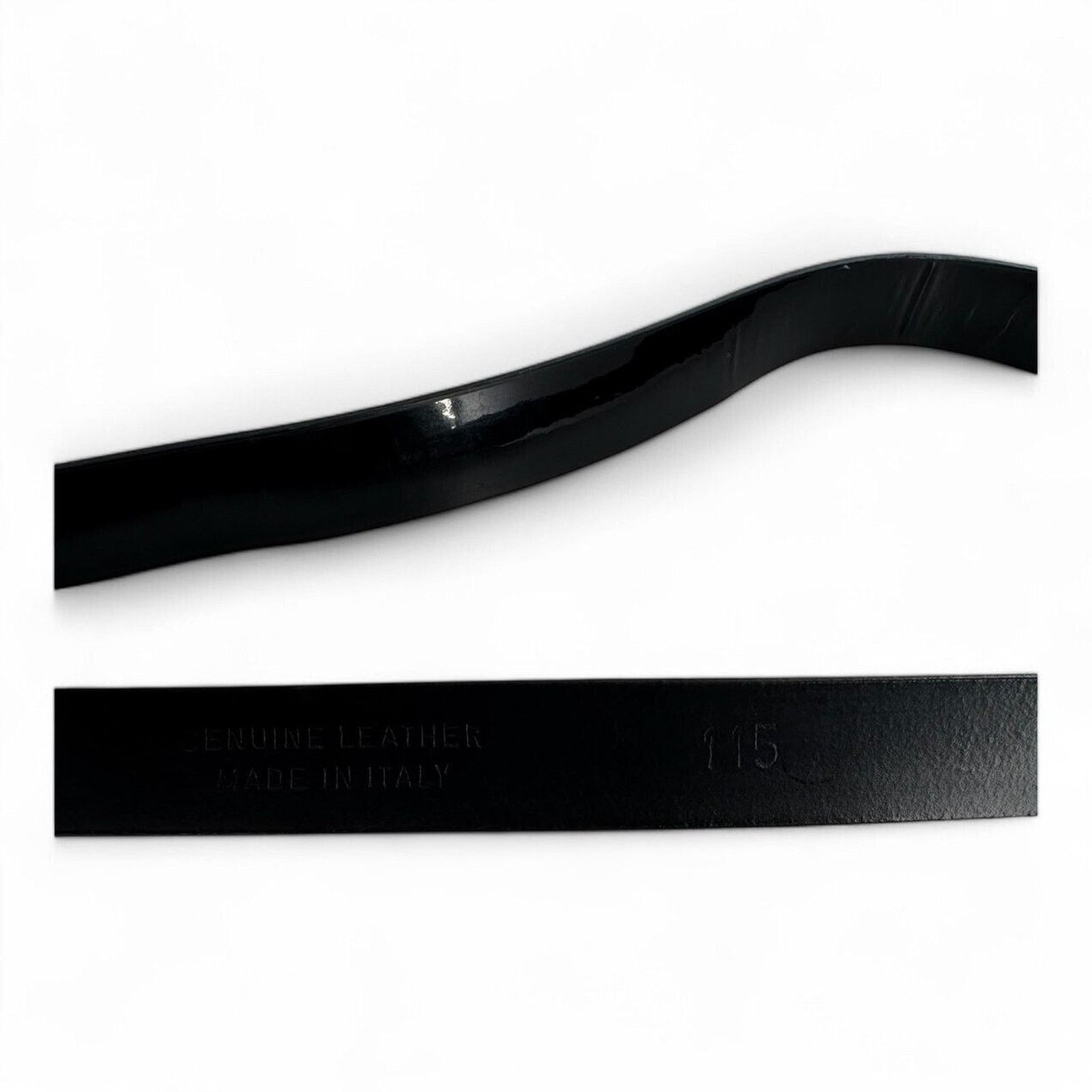 Ermanno Scervino Ermanno Scervino Thin Black Patent Leather Belt Size 45 Size 44 - 5 Thumbnail