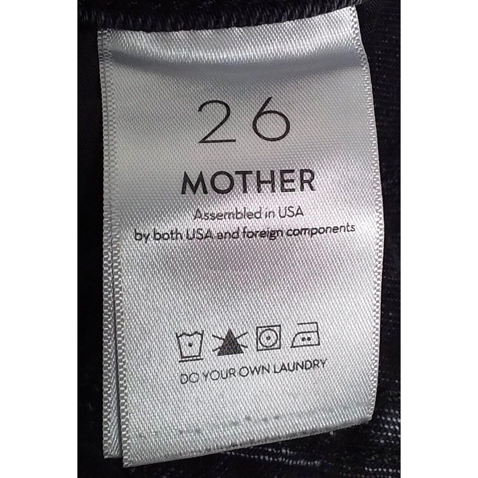 MOTHER Mother Denim Women's 26 The Midrise Dazzler Jean Black Size 26" / US 2 / IT 38 - 7 Thumbnail
