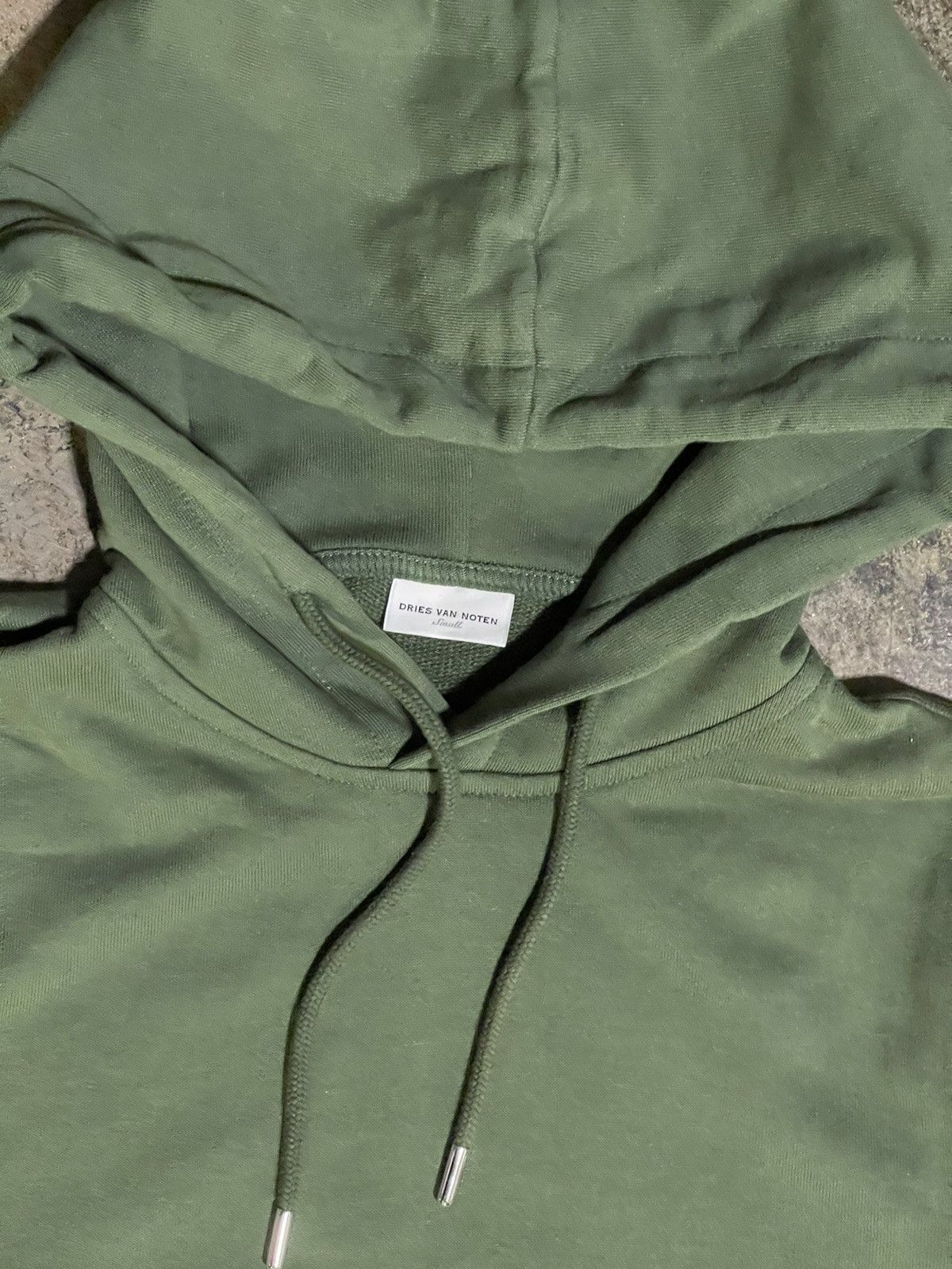 Dries Van Noten Dries Van Noten Green French Terry Hoodie Size US S / EU 44-46 / 1 - 2 Thumbnail