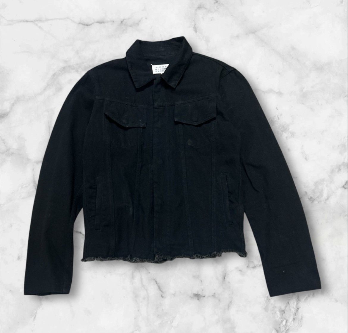 Maison Margiela Margiela 2015 Frayed Hem Denim Jacket Very Cool Design Size US S / EU 44-46 / 1 - 8 Thumbnail