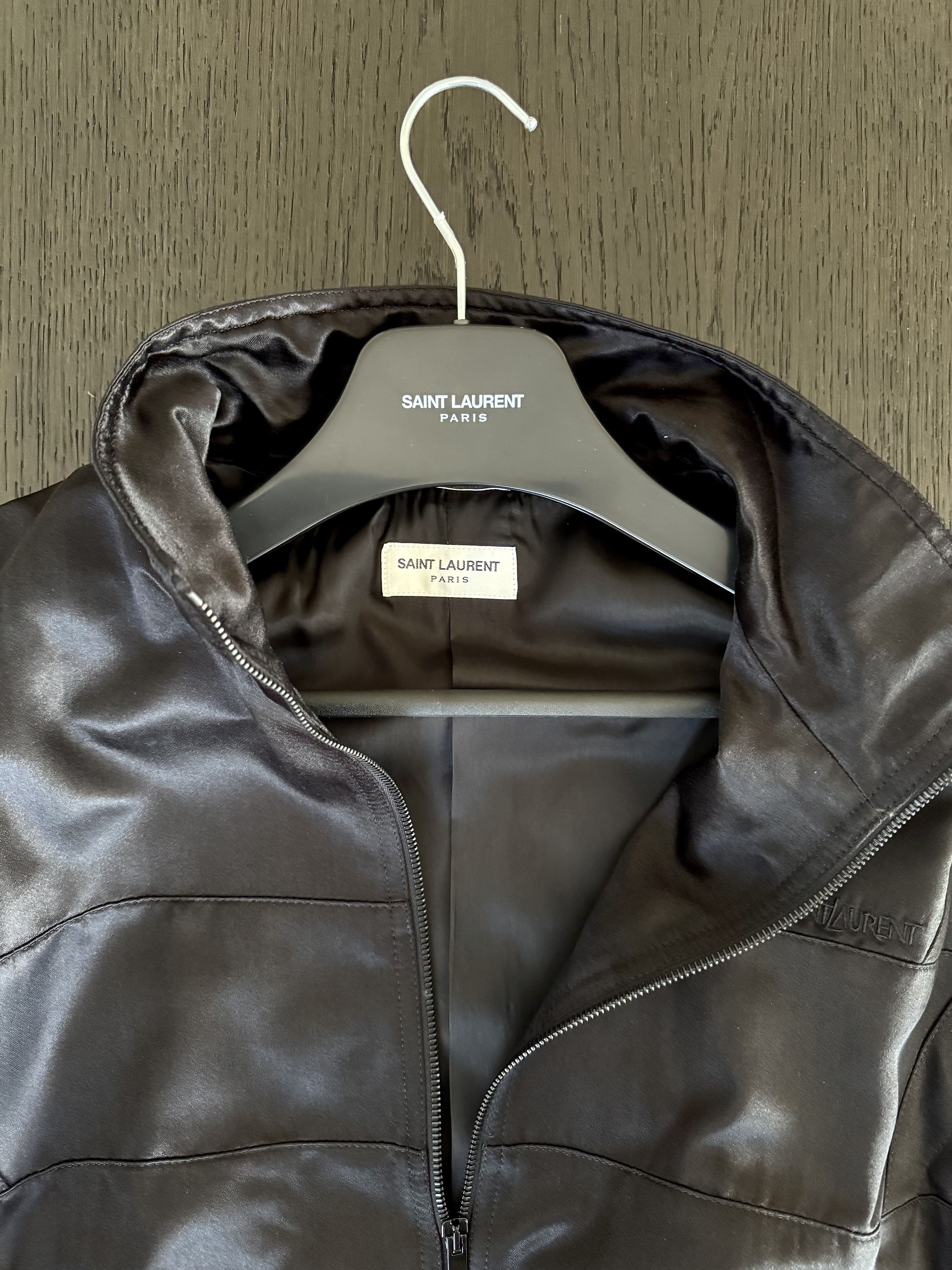 Saint Laurent Paris BLOUSON IN SATIN Size US L / EU 52-54 / 3 - 6 Thumbnail