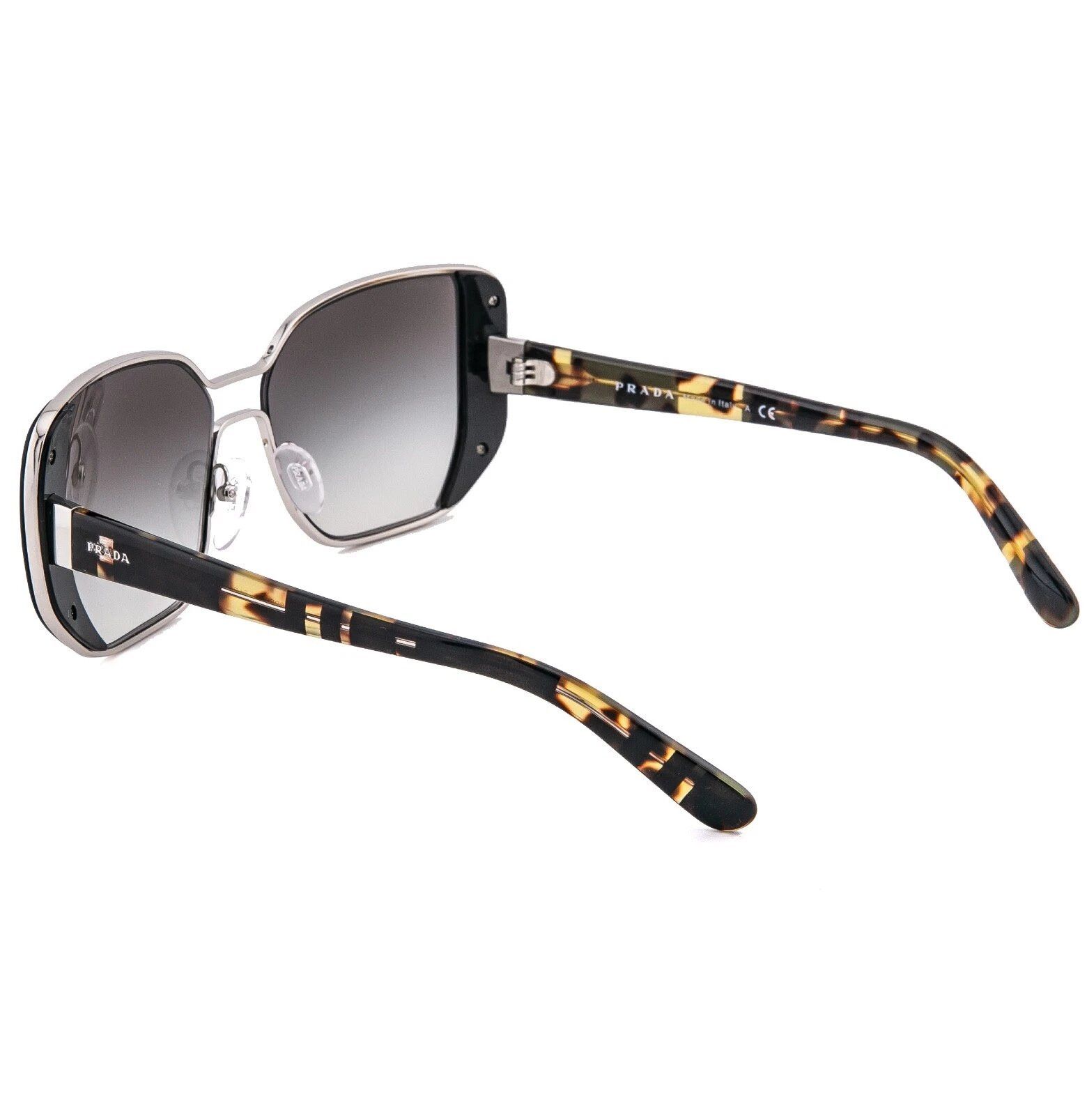 Prada PRADA PR59SS MOD 59S Geometric Black Silver Sunglasses Size ONE SIZE - 4 Thumbnail