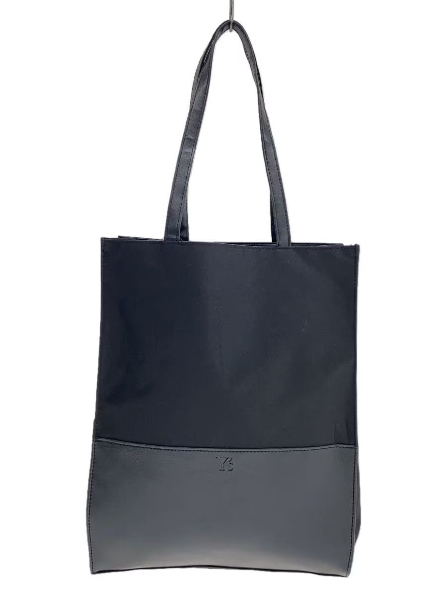Y's × Yohji Yamamoto Leather Panel Canvas Tote Bag Size ONE SIZE - 1 Thumbnail