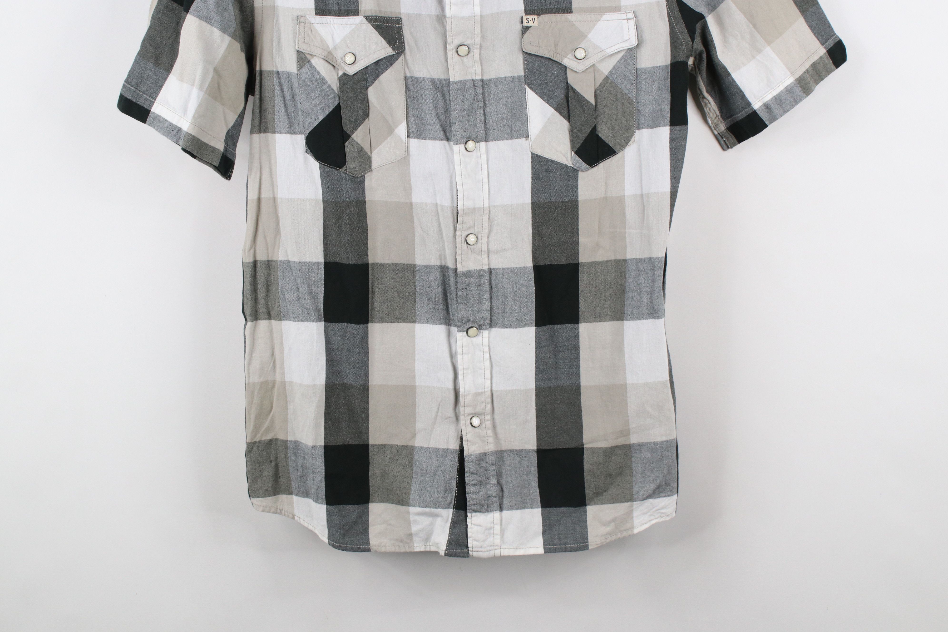 Salt Valley × Vintage Vintage Salt Valley Western Cowboy Snap Button Shirt Plaid Size US M / EU 48-50 / 2 - 3 Thumbnail