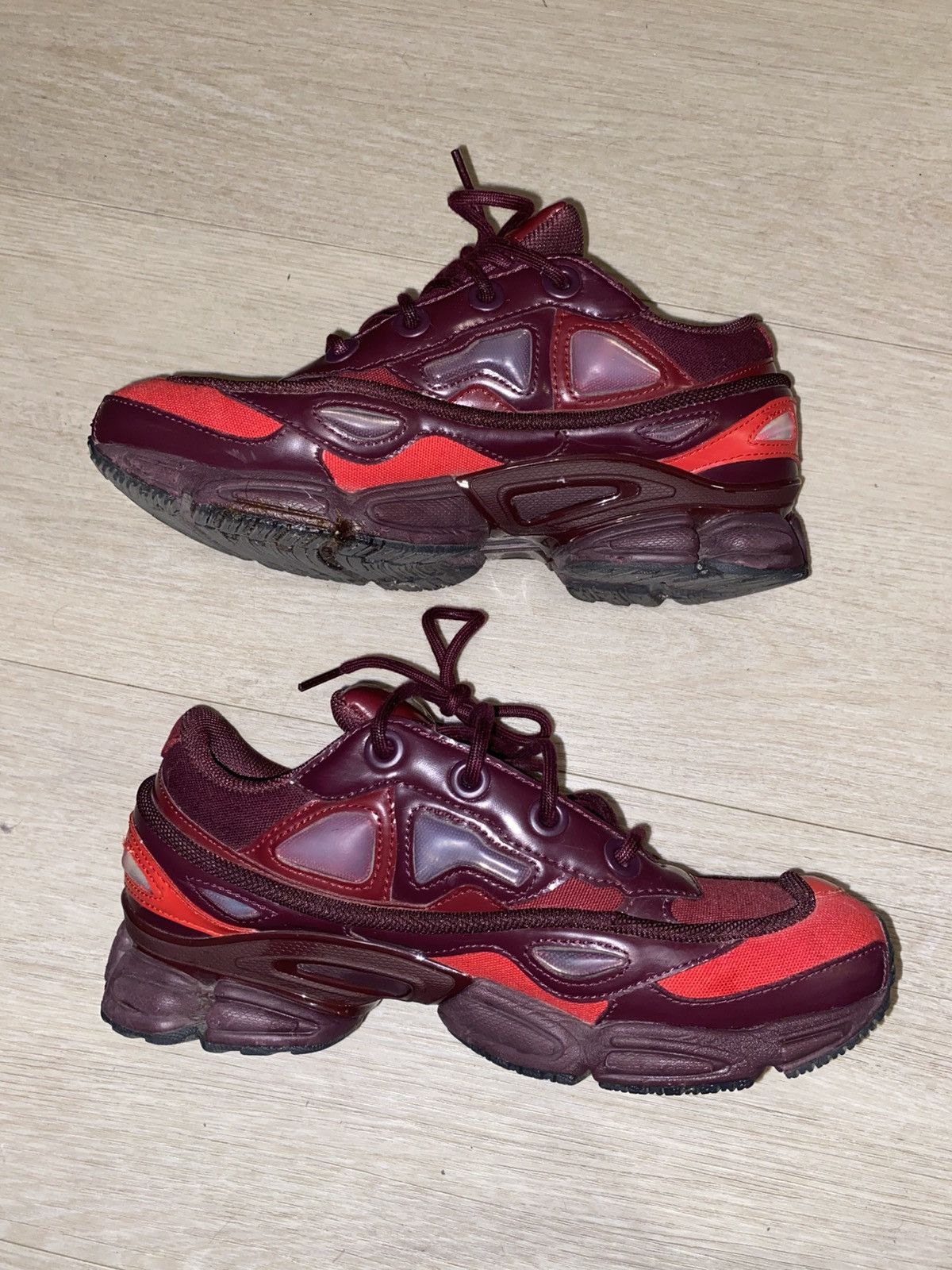 Adidas × Raf Simons Raf Simons Ozweego 2 Burgundy Size US 7.5 / EU 40-41 - 1 Thumbnail