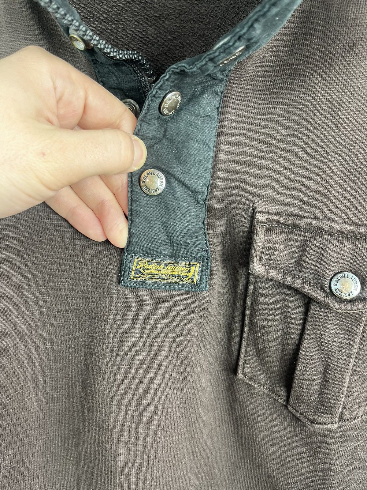 Polo Ralph Lauren × Ralph Lauren × Vintage POLO RALPH LAUREN HALF BUTTON & ZIPPER TALON ZIP Size US S / EU 44-46 / 1 - 5 Thumbnail