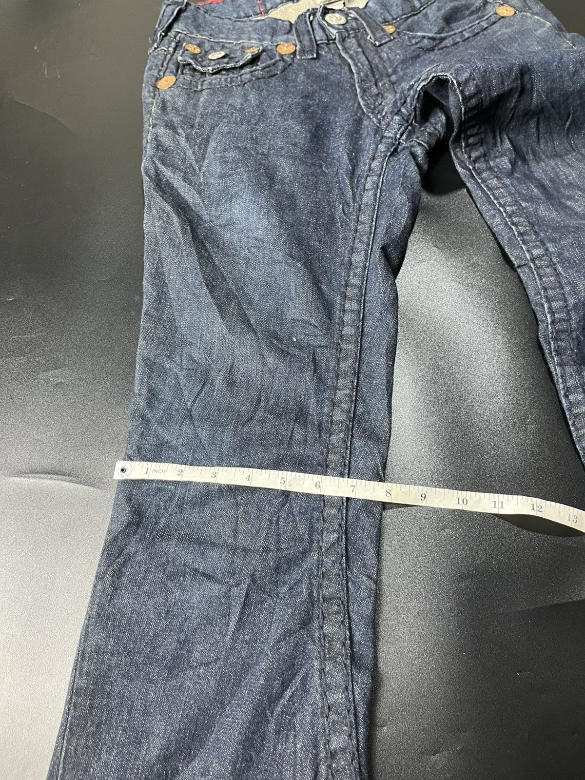 If Six Was Nine × Japanese Brand × True Religion Super Flared True Religion BlueJeans Size US 31 - 18 Thumbnail